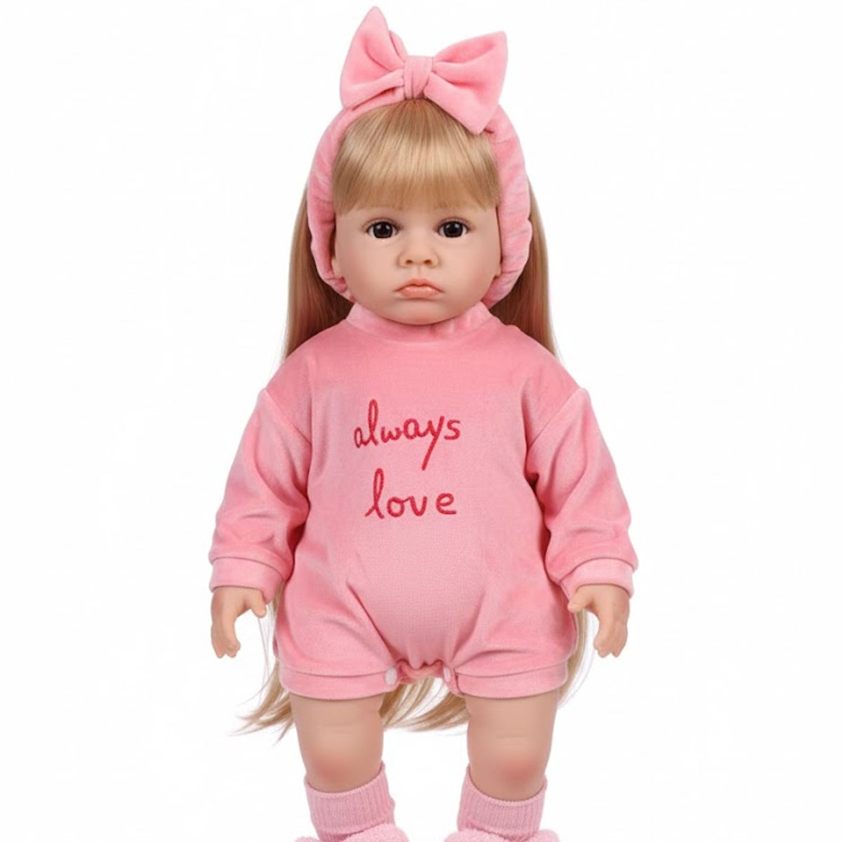 GENERICO - Muñeca Reborn Realista Silicona Completa 55cms Con Sonidos