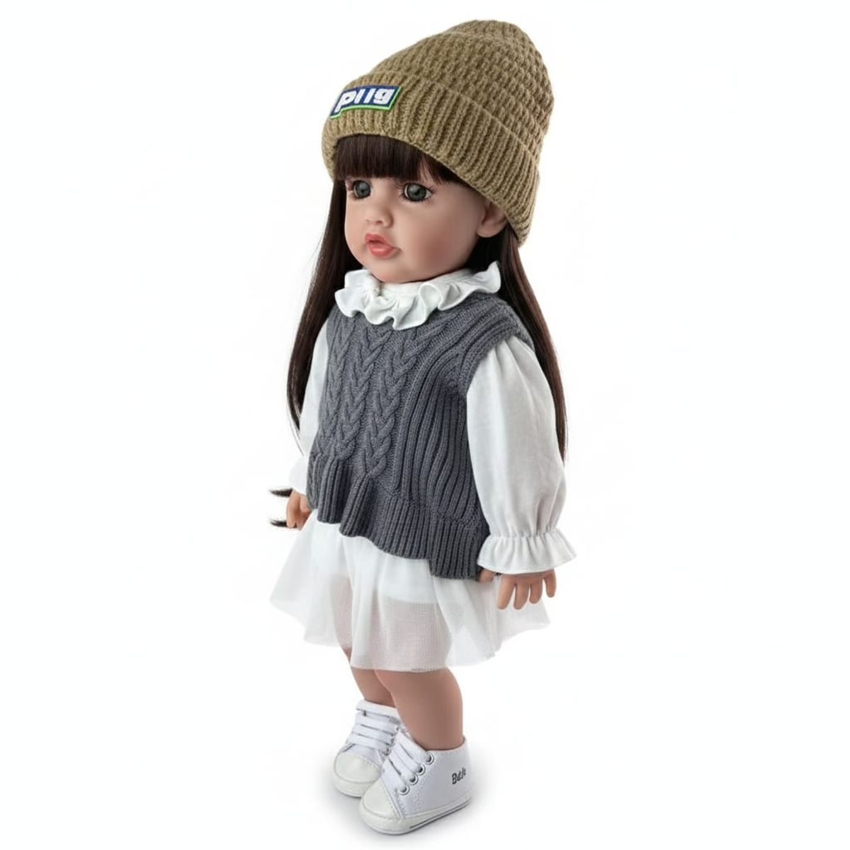 GENERICO - Muñeca Reborn Realista Silicona Completa 55cms Con Sonidos