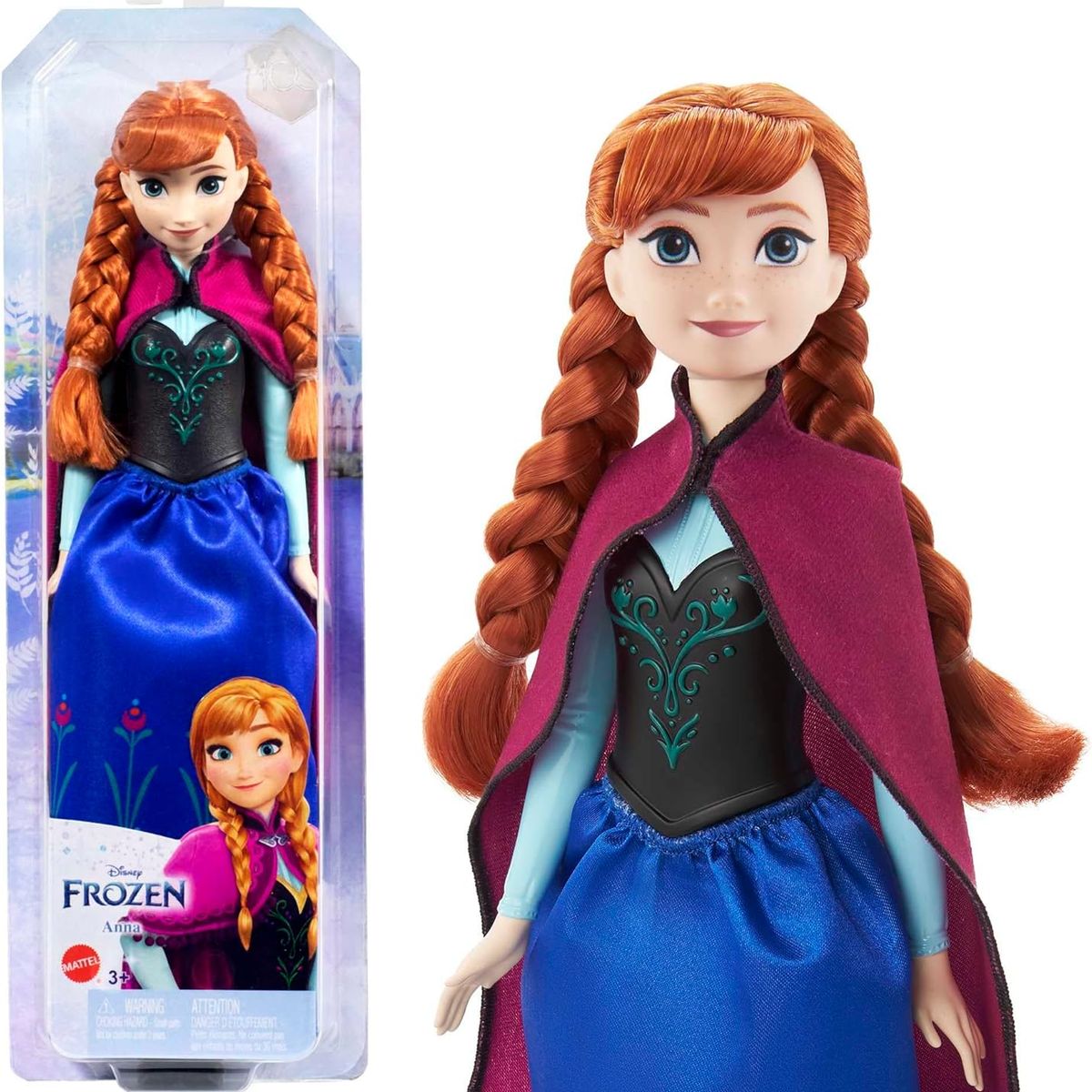 MATTEL - Muñeca Anna de Mattel Disney Princesas Posable con ropa y accesorios