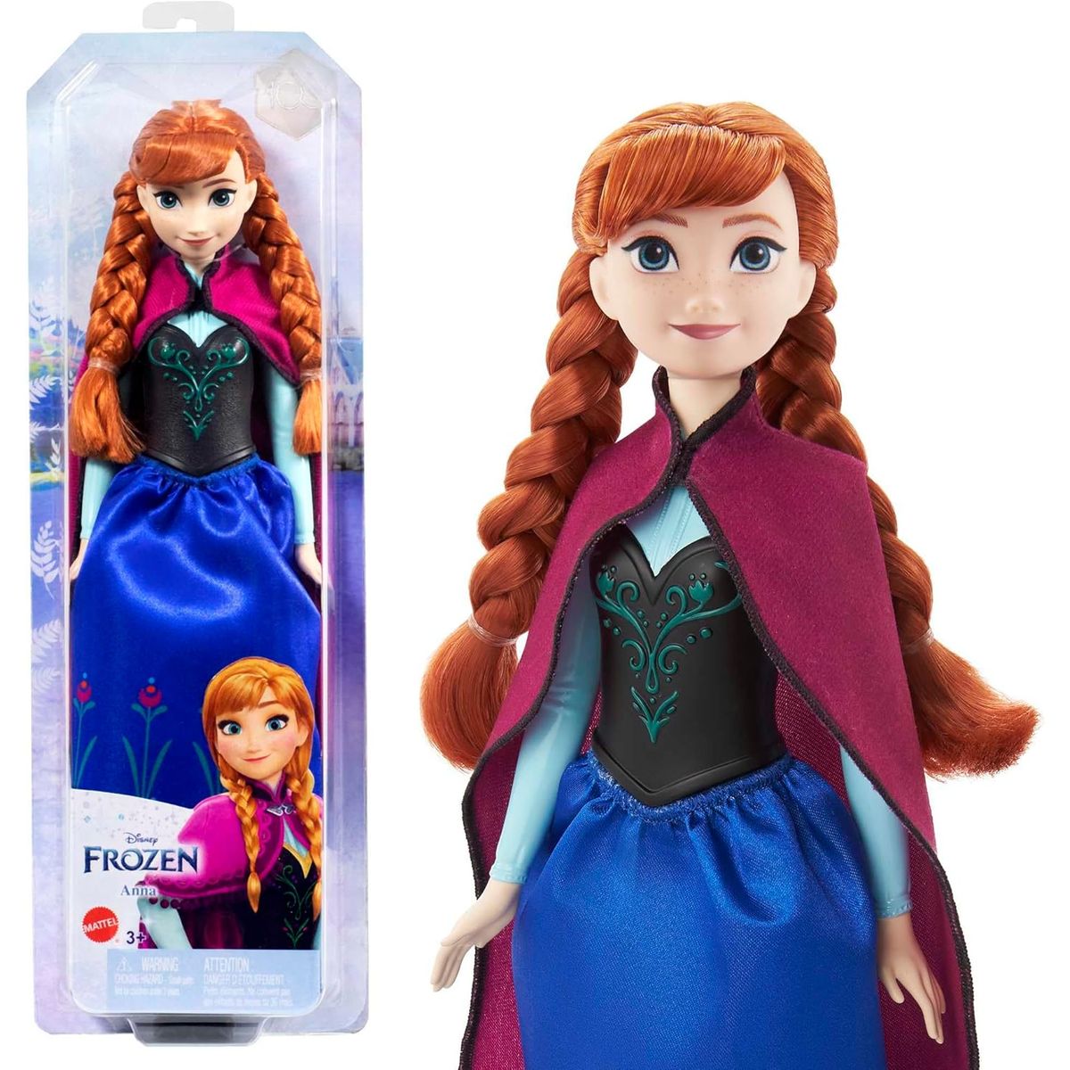 MATTEL - Muñeca Anna de Mattel Disney Princesas Posable con ropa y accesorios