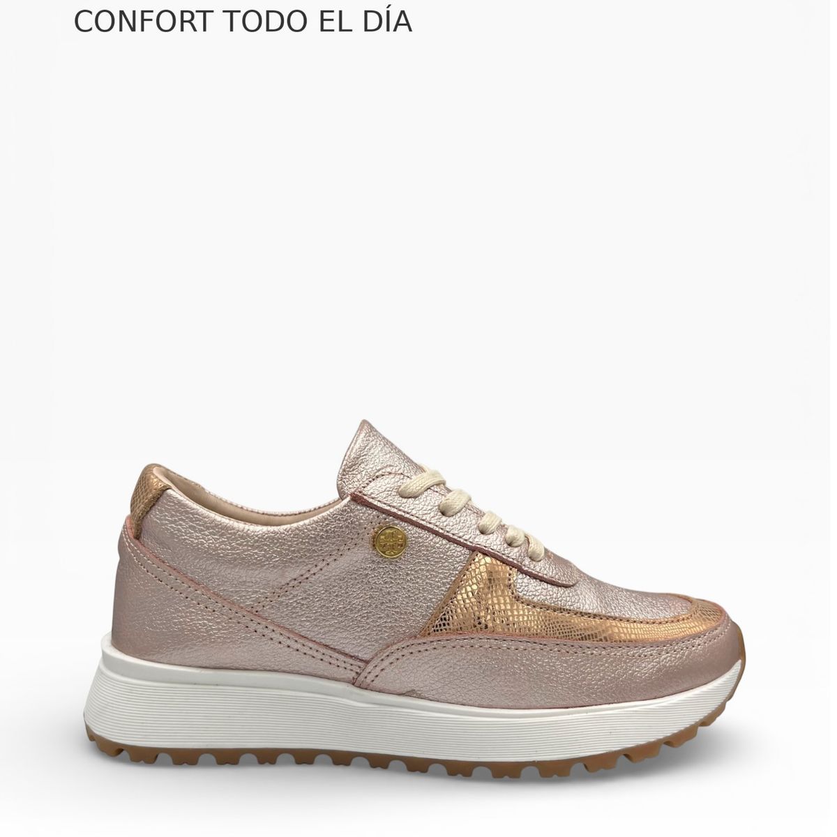 CALZADO BONT - Tenis Mujer Cuero 100% Rosados Elegantes, Cómodos y Resistentes  Bont Catania