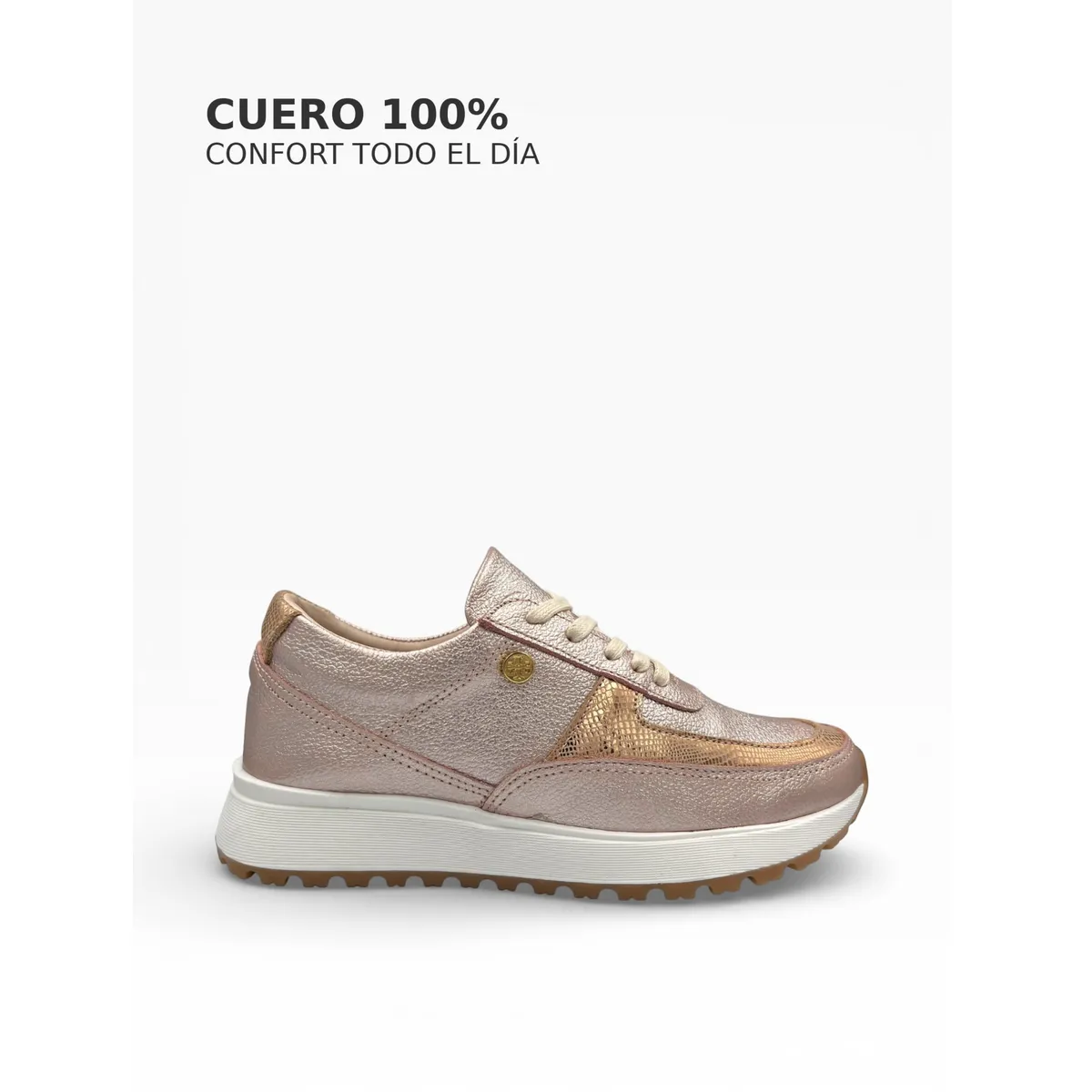 CALZADO BONT - Tenis Mujer Cuero 100% Rosados Elegantes, Cómodos y Resistentes  Bont Catania