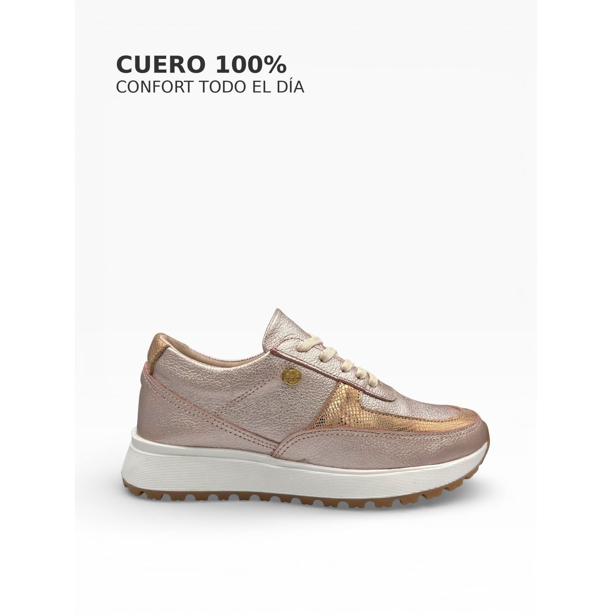 CALZADO BONT - Tenis Mujer Cuero 100% Rosados Elegantes, Cómodos y Resistentes  Bont Catania
