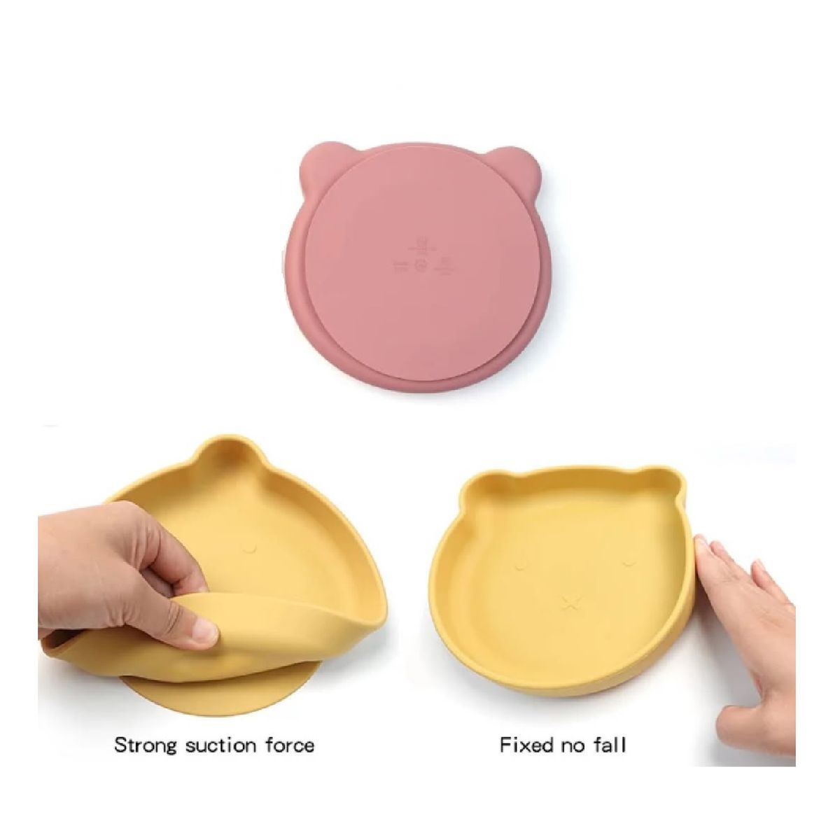 MUNDO BEBE - Set Vajilla Para Bebé 8 Piezas Silicona Niña Niño