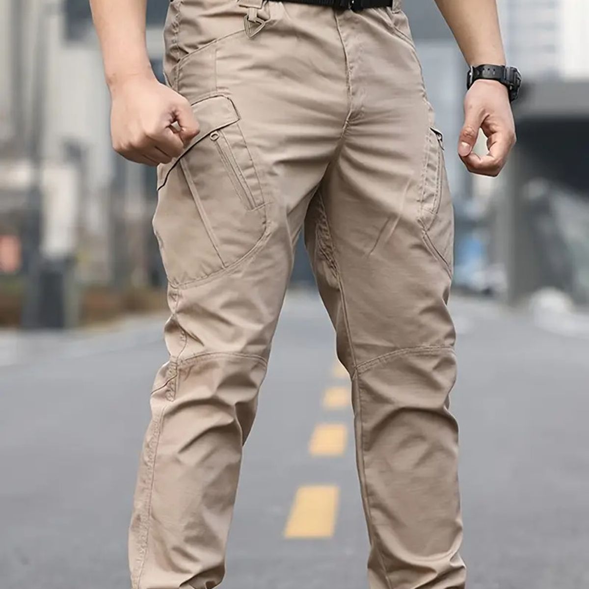 ABC - Pantalon tactico militar camuflada lx9 multibolsillos resistentes AAA