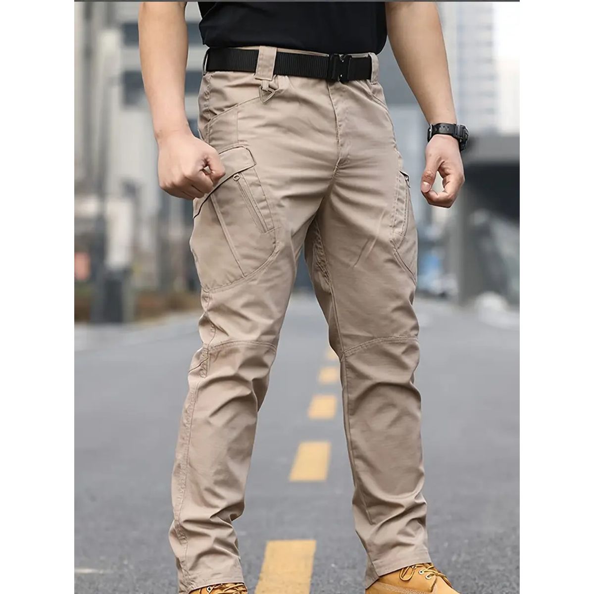 ABC - Pantalon tactico militar camuflada lx9 multibolsillos resistentes AAA