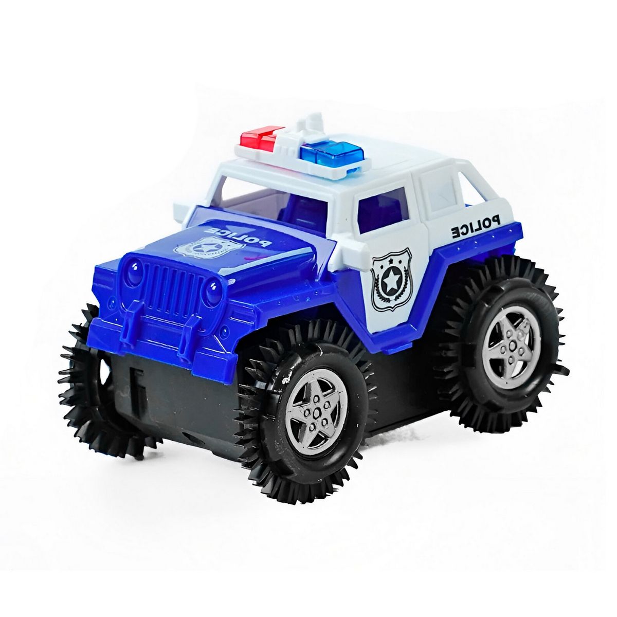 GENERICO - Carro Policia Tumbling Movimiento Interactivo + Baterias