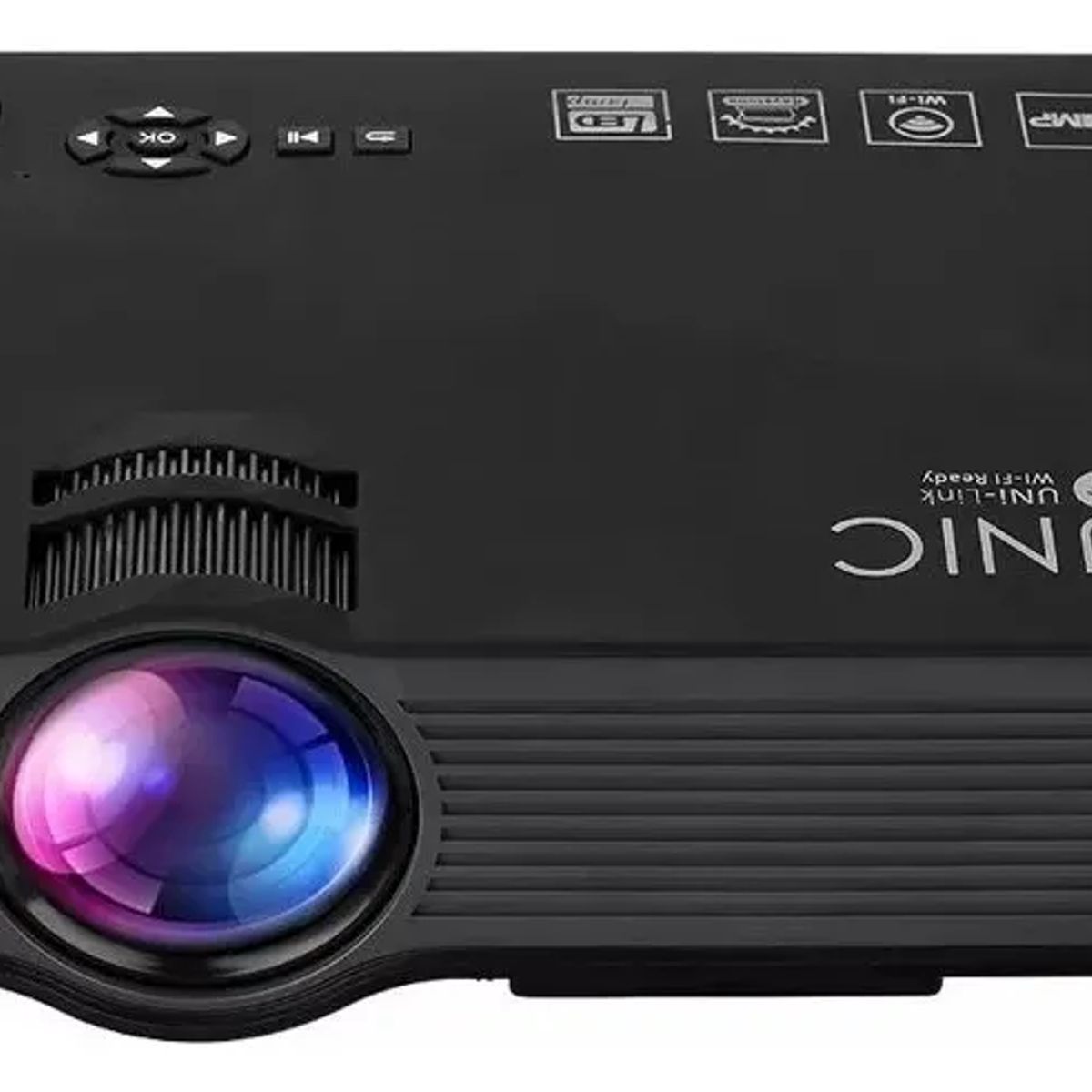 OEM - Mini Proyector Led Hd 1080p Wifi Hdmi Usb Sd Wifi 1200 Lumen Uc68s