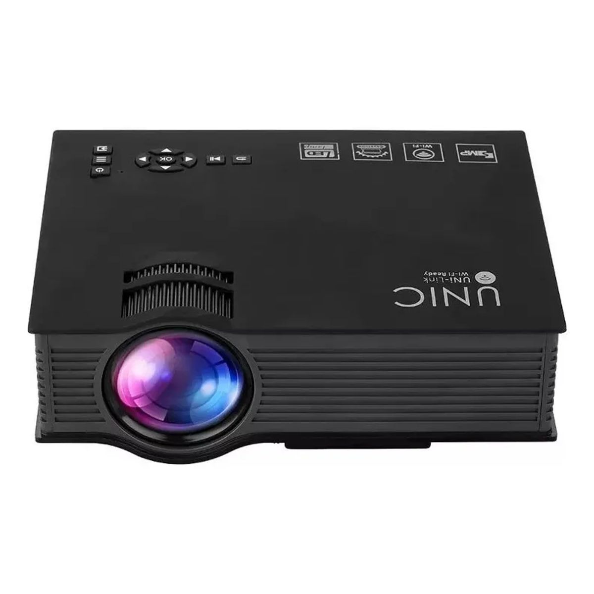 OEM - Mini Proyector Led Hd 1080p Wifi Hdmi Usb Sd Wifi 1200 Lumen Uc68s