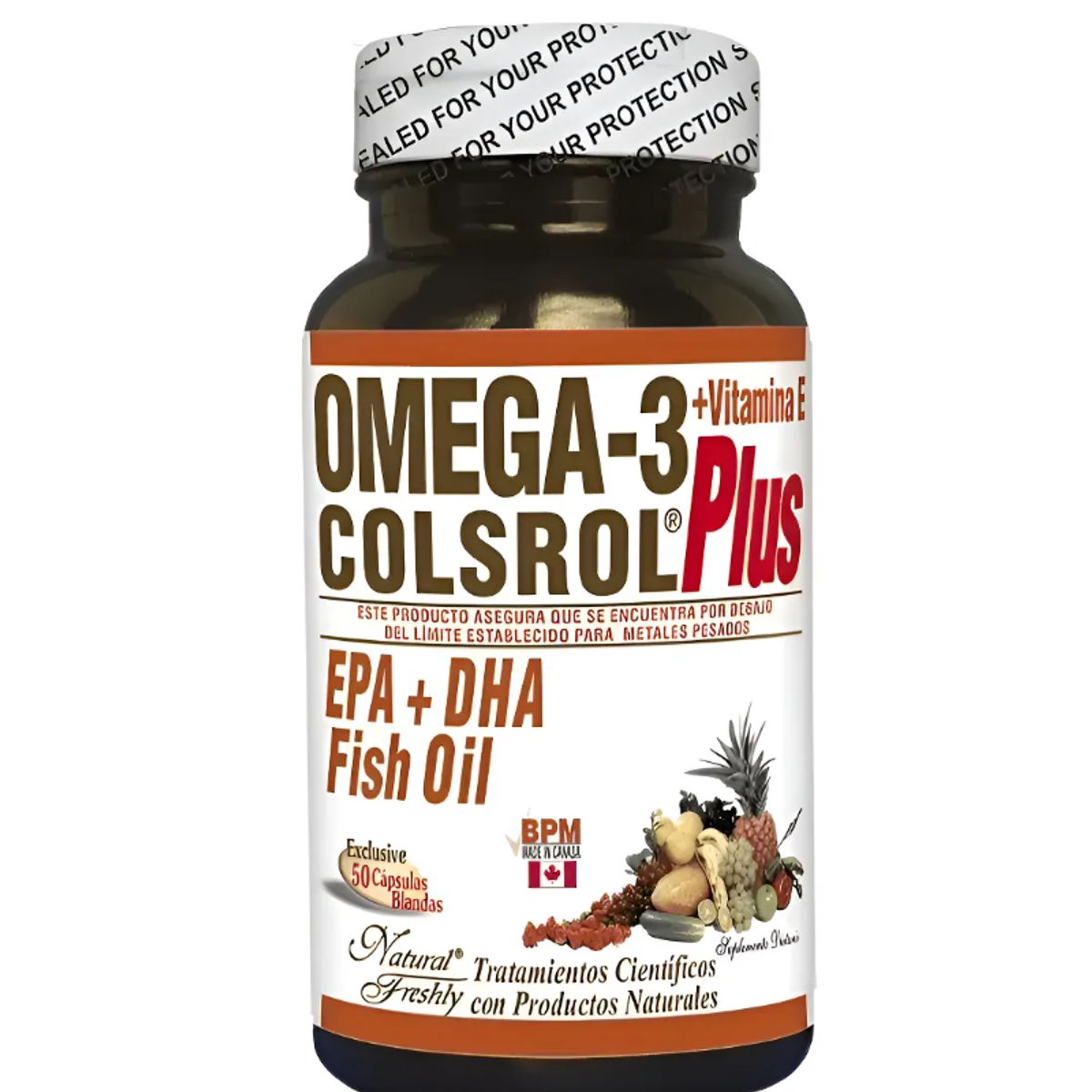 NATURAL FRESHLY - ALIMENTO CON OMEGA 3 + VITAMINAS DEL COMPLEJO B X 50 SOFTGELS.