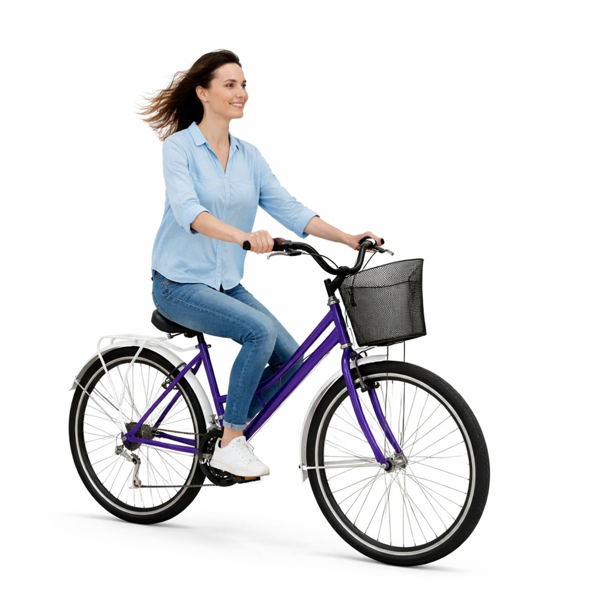 SFORZO - Bicicleta Playera Dama Rin 26 18 Cambios