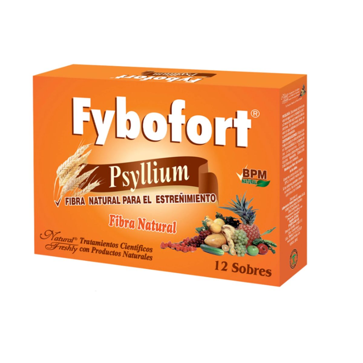 NATURAL FRESHLY - SUPLEMENTO CON PYSILLIUM / CAJA X 12 SOBRES / FYBOFORT PYSILLIUM