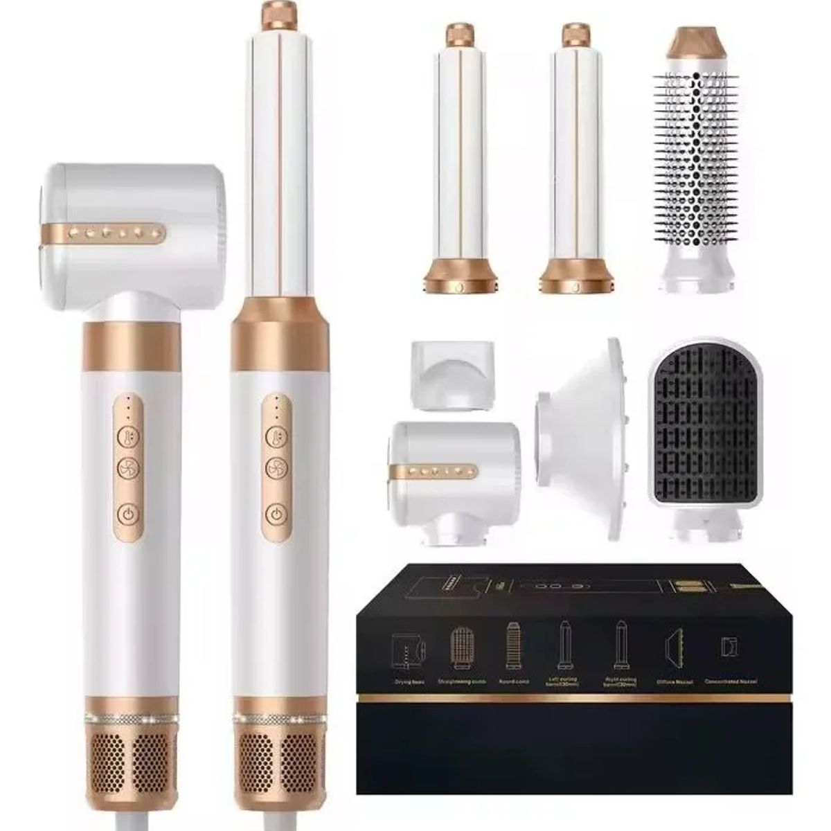 GENERICO - Cepillo Secador De Pelo Juego De Cepillos Secador