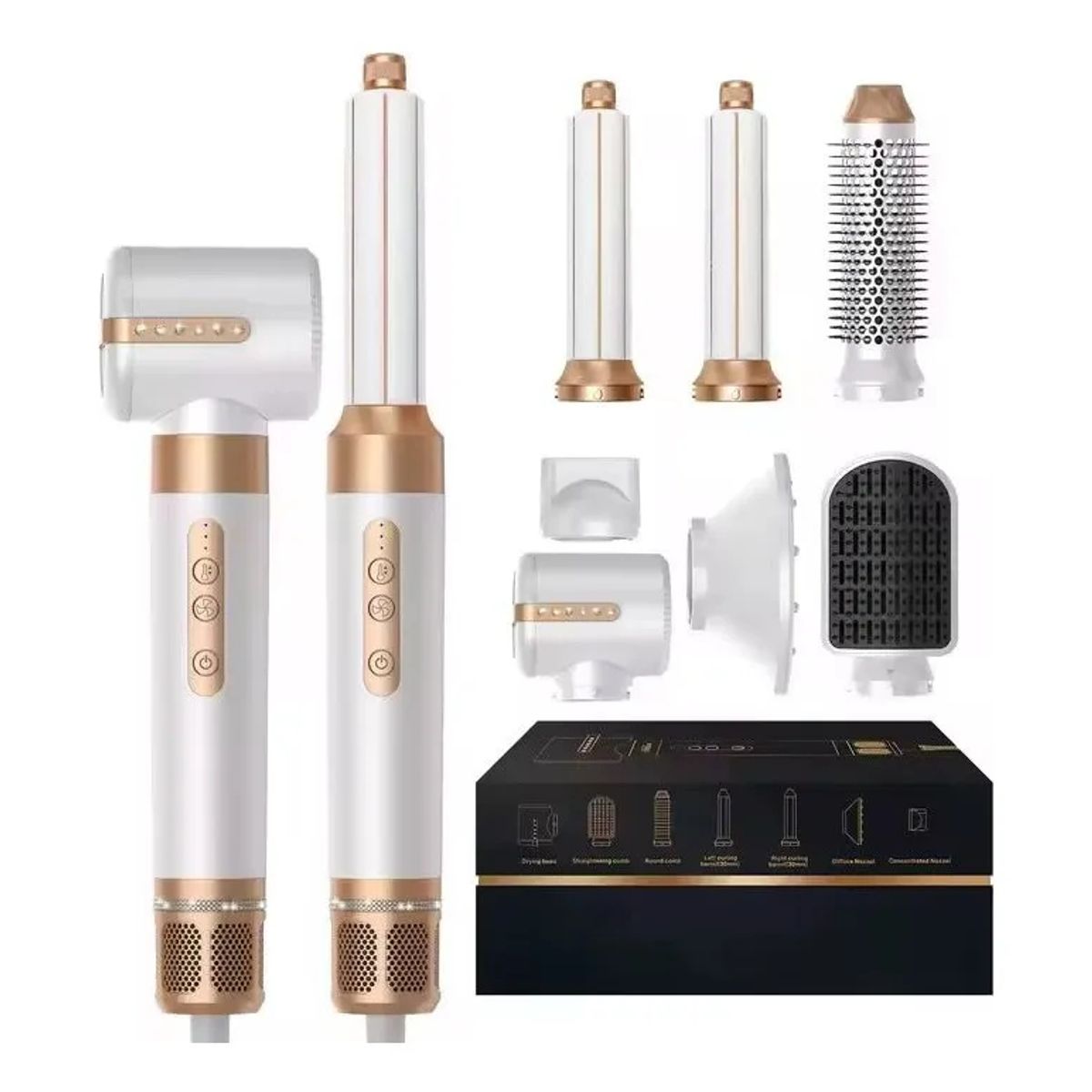 GENERICO - Cepillo Secador De Pelo Juego De Cepillos Secador