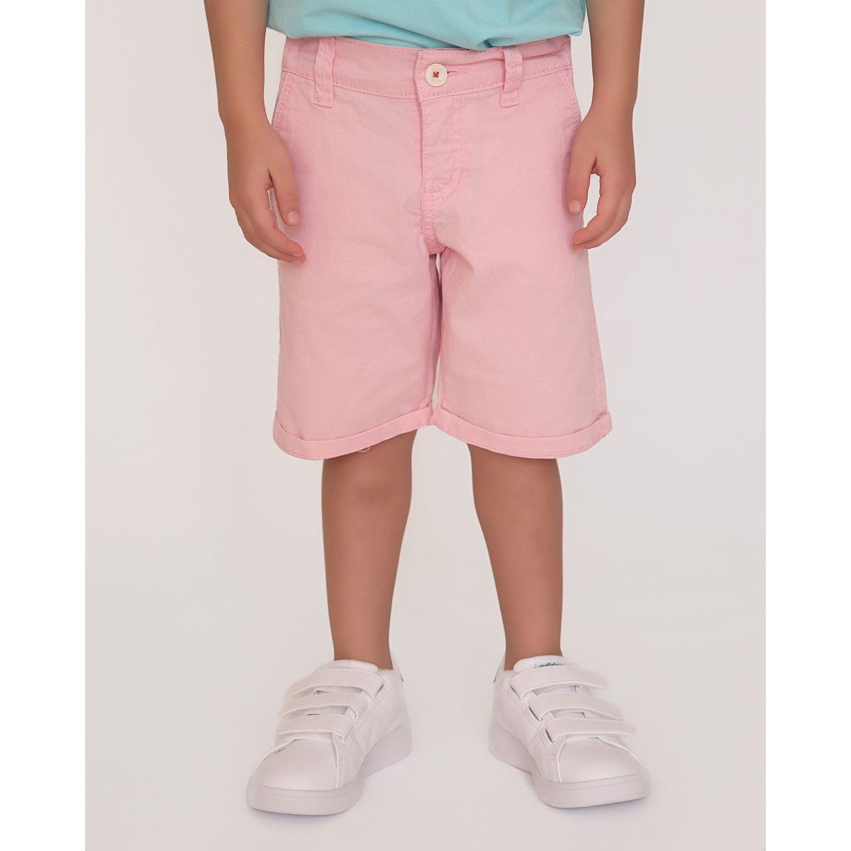 GENERICO - BERMUDA DE DRIL NIÑO ROSA