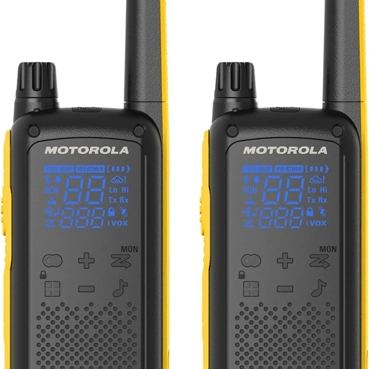 MOTOROLA - Radios Motorola FRS portátil T470 Talkabout radios bidireccionales x2
