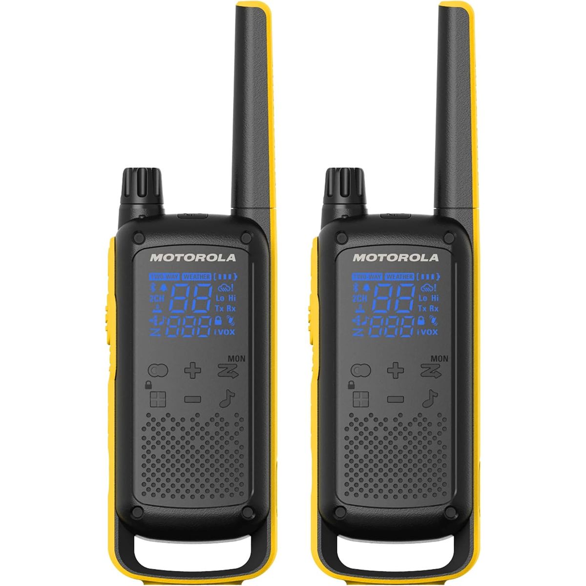 MOTOROLA - Radios Motorola FRS portátil T470 Talkabout radios bidireccionales x2