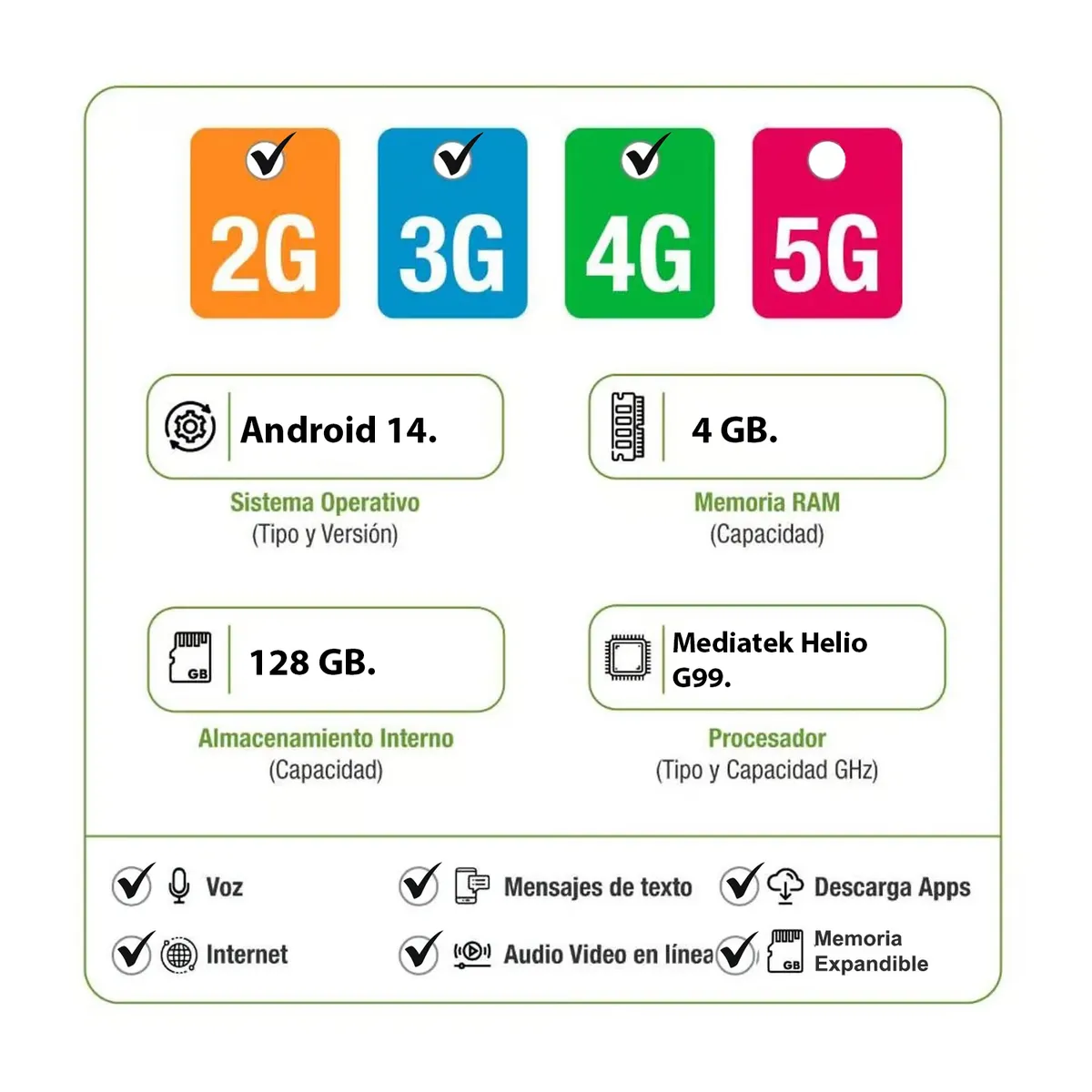 SAMSUNG - Celular Samsung A07 128GB 4GB Verde