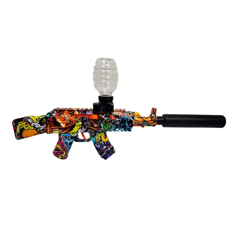 GENERICO - Pistola De Hidrogel Ak-47 2 En 1 Automatica + Accesorios