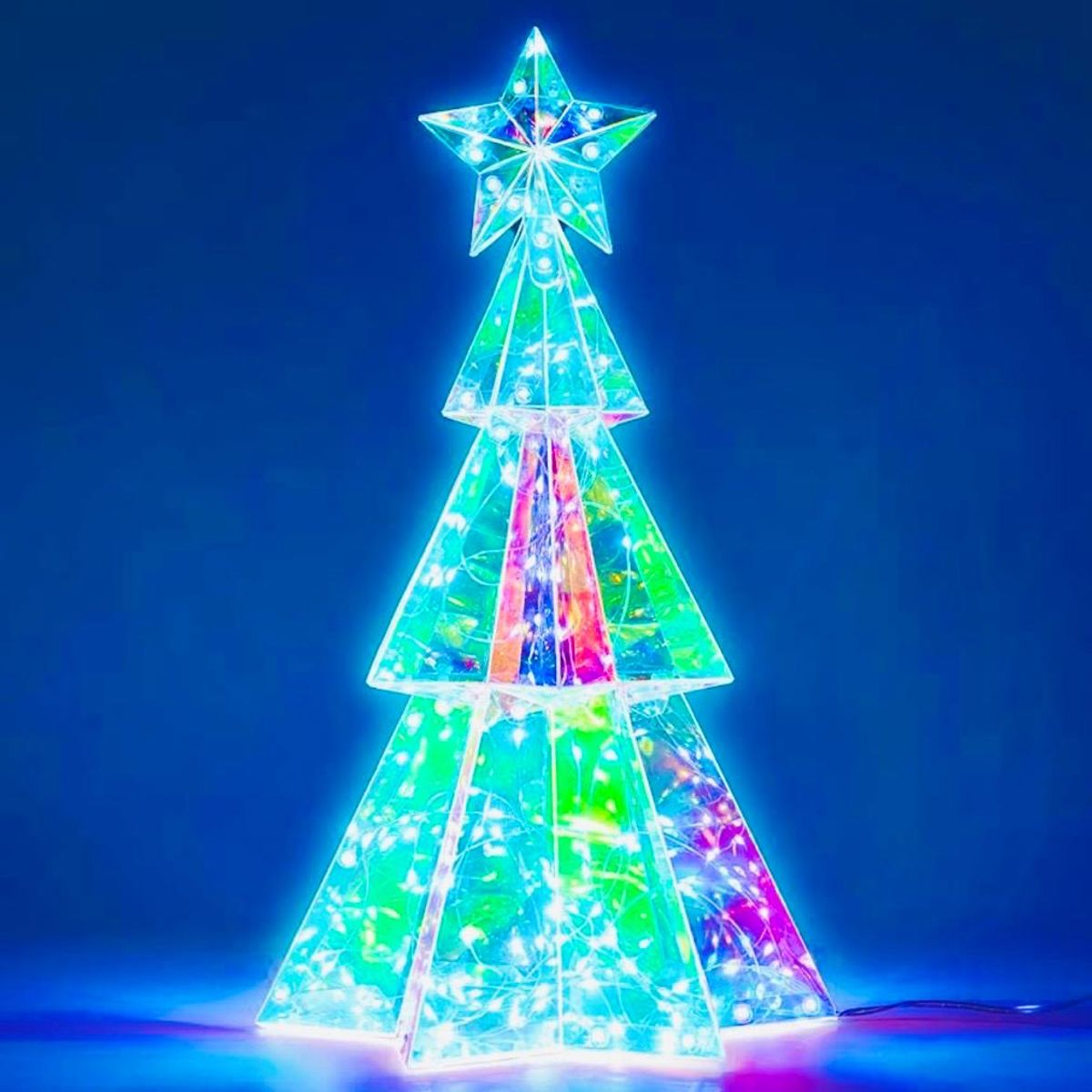 TV NOVEDADES - Árbol De Navidad led RGB LED Prisma - Decoracion para armar