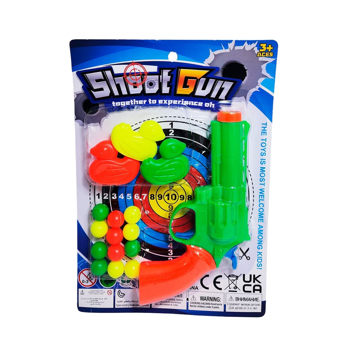 GENERICO - Pistola Lanza Pelotas Nerf Shoot Gun Patitos Agilidad