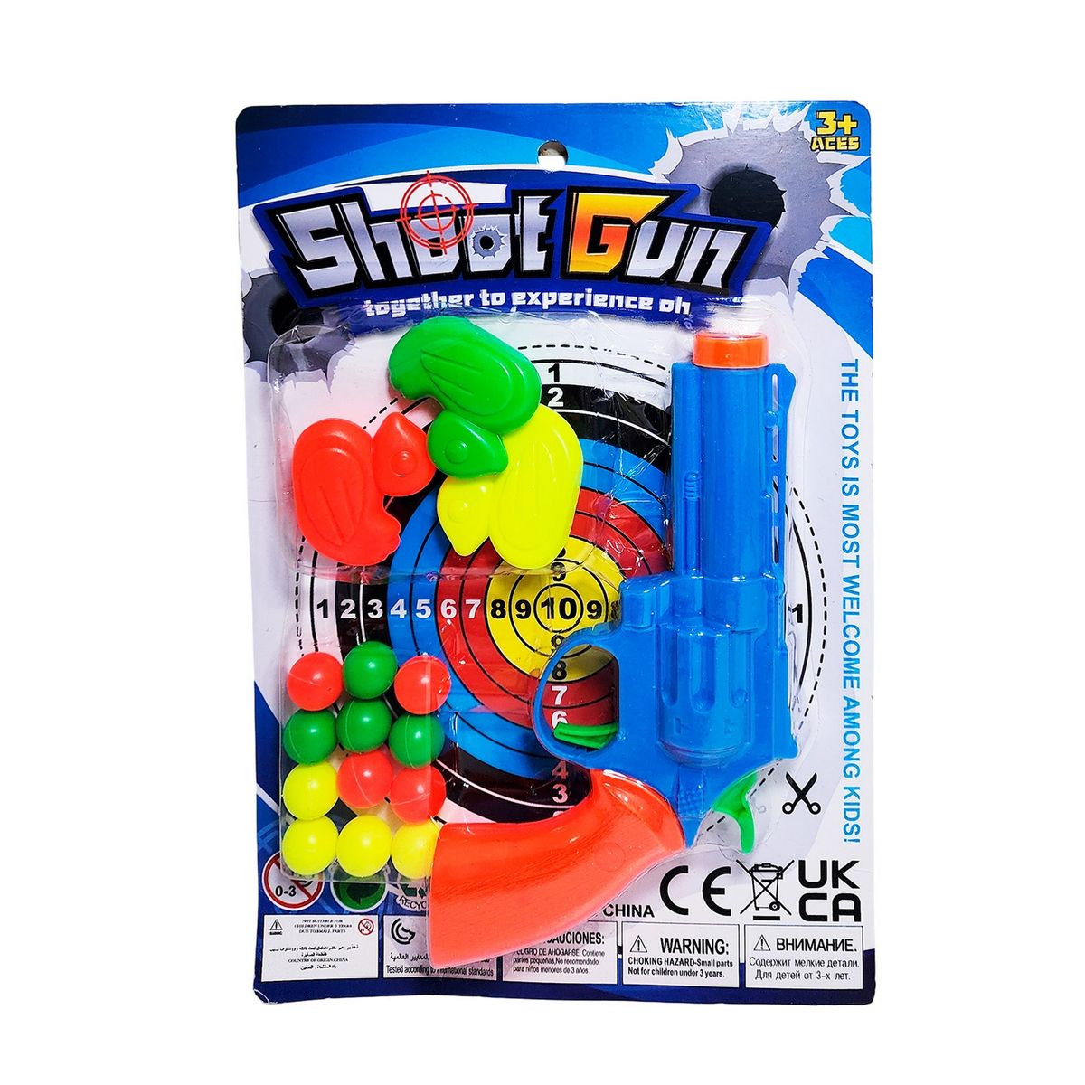 GENERICO - Pistola Lanza Pelotas Nerf Shoot Gun Patitos Agilidad
