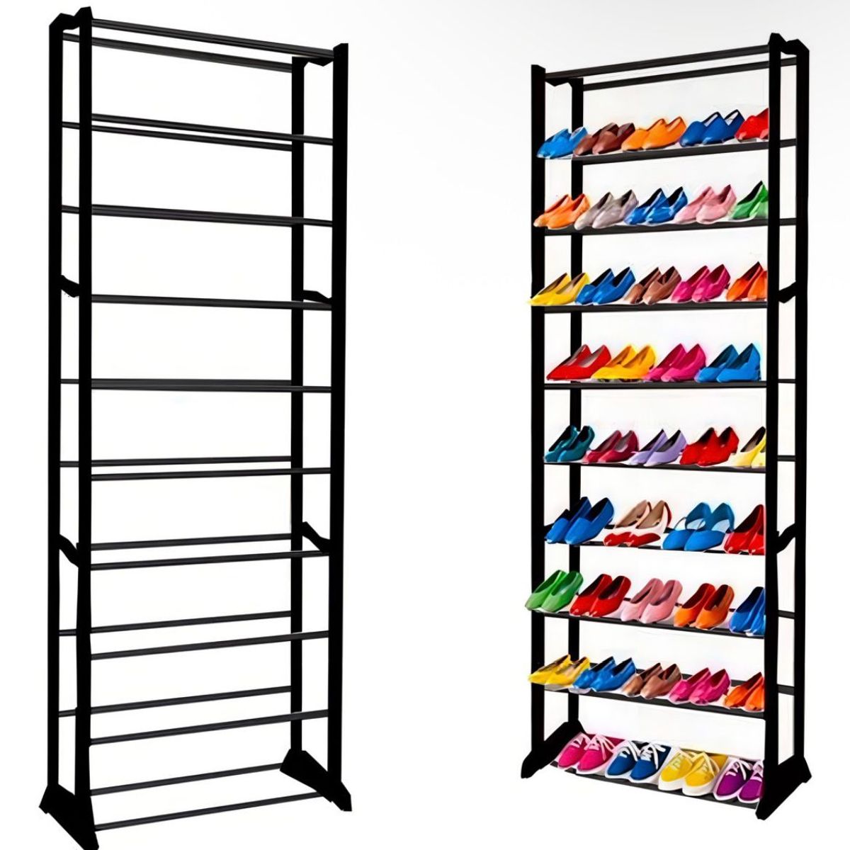 GENERICO - Zapatero Organizador 10 Niveles Para 30 Pares - Fácil Armado