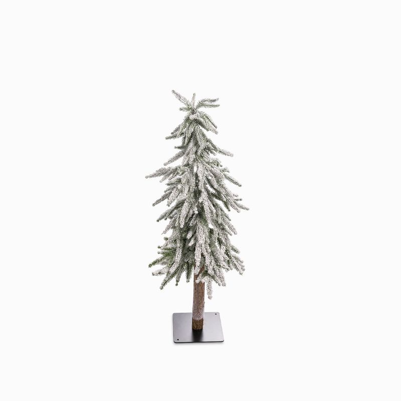 AMBIENTE LIVING - Pino nieve base metal 93cm