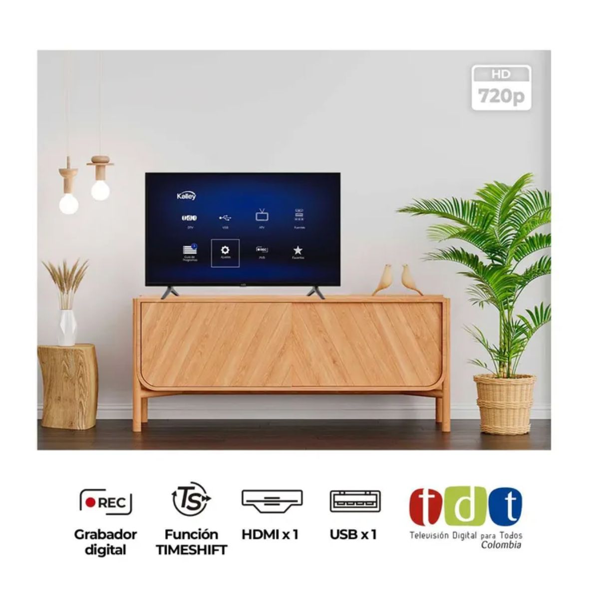 KALLEY - TV KALLEY 32B100 HD LED  Calidad y entretenimiento al alcance de todos