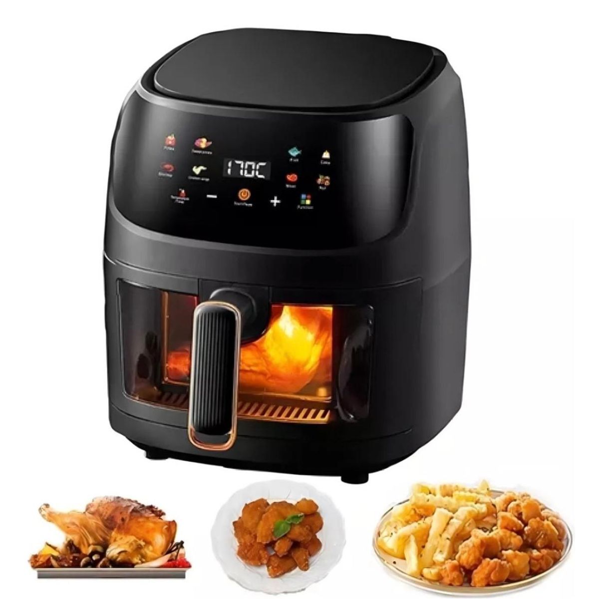 GENERICO - Freidora De Aire Sin Aceite 12l Schaffhausen Digital