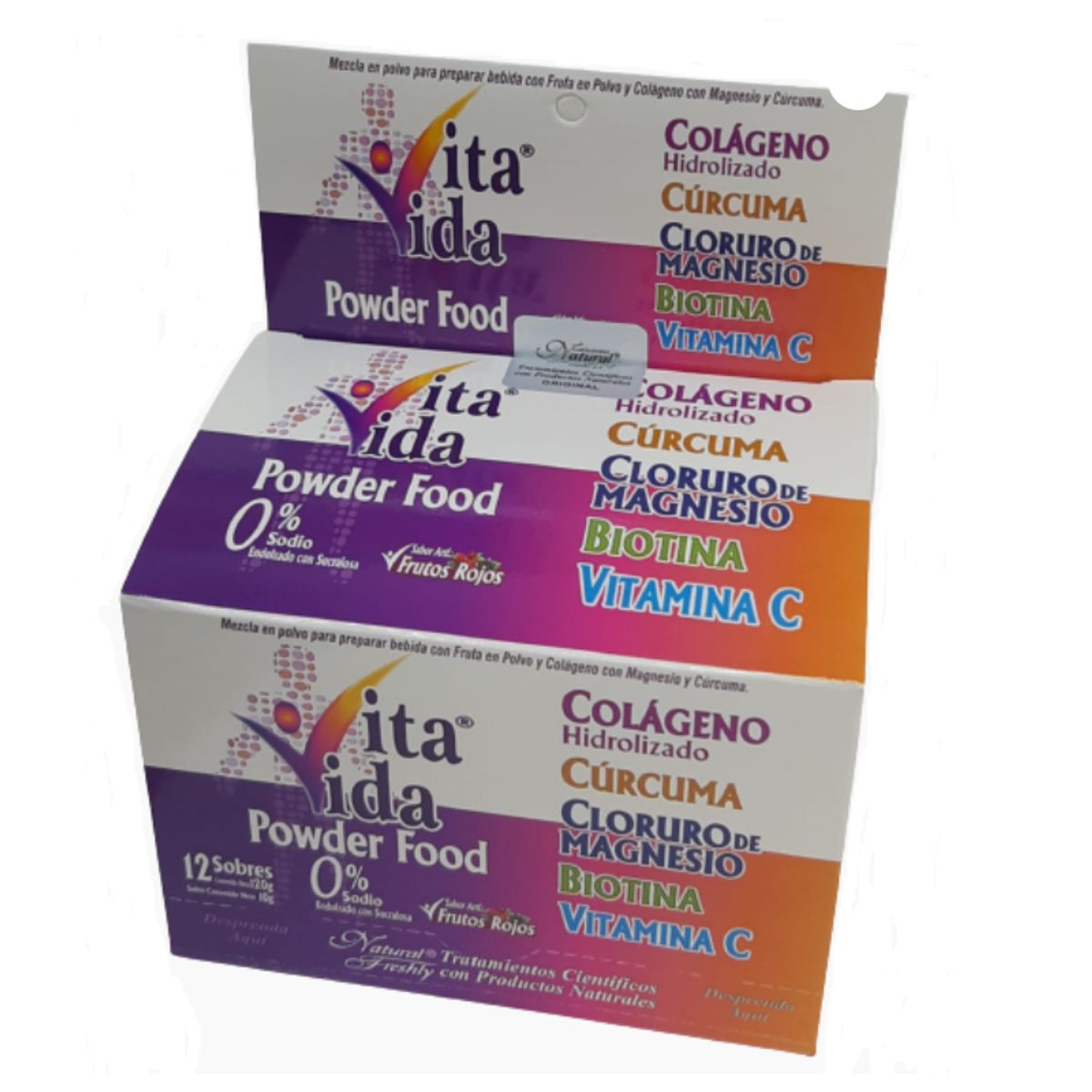 NATURAL FRESHLY - ALIMENTO CON COLAGENO+ FRUTAS + VITAMINA C X12 U VITA VIDA