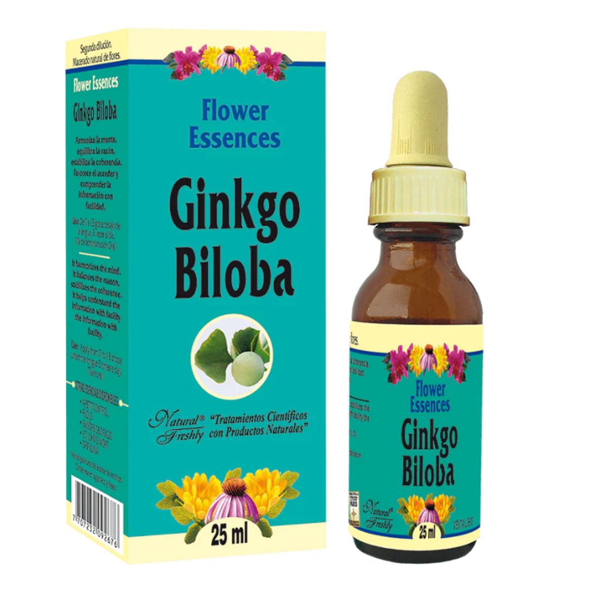 NATURAL FRESHLY - SUPLEMENTO CON GINKGO BILOBA X 25 ML. NATURAL FRESHLY