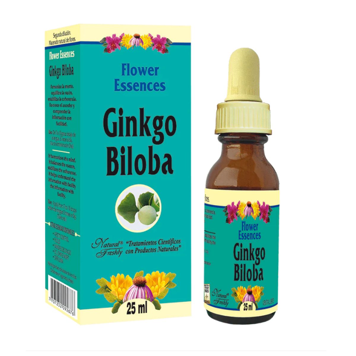NATURAL FRESHLY - SUPLEMENTO CON GINKGO BILOBA X 25 ML. NATURAL FRESHLY