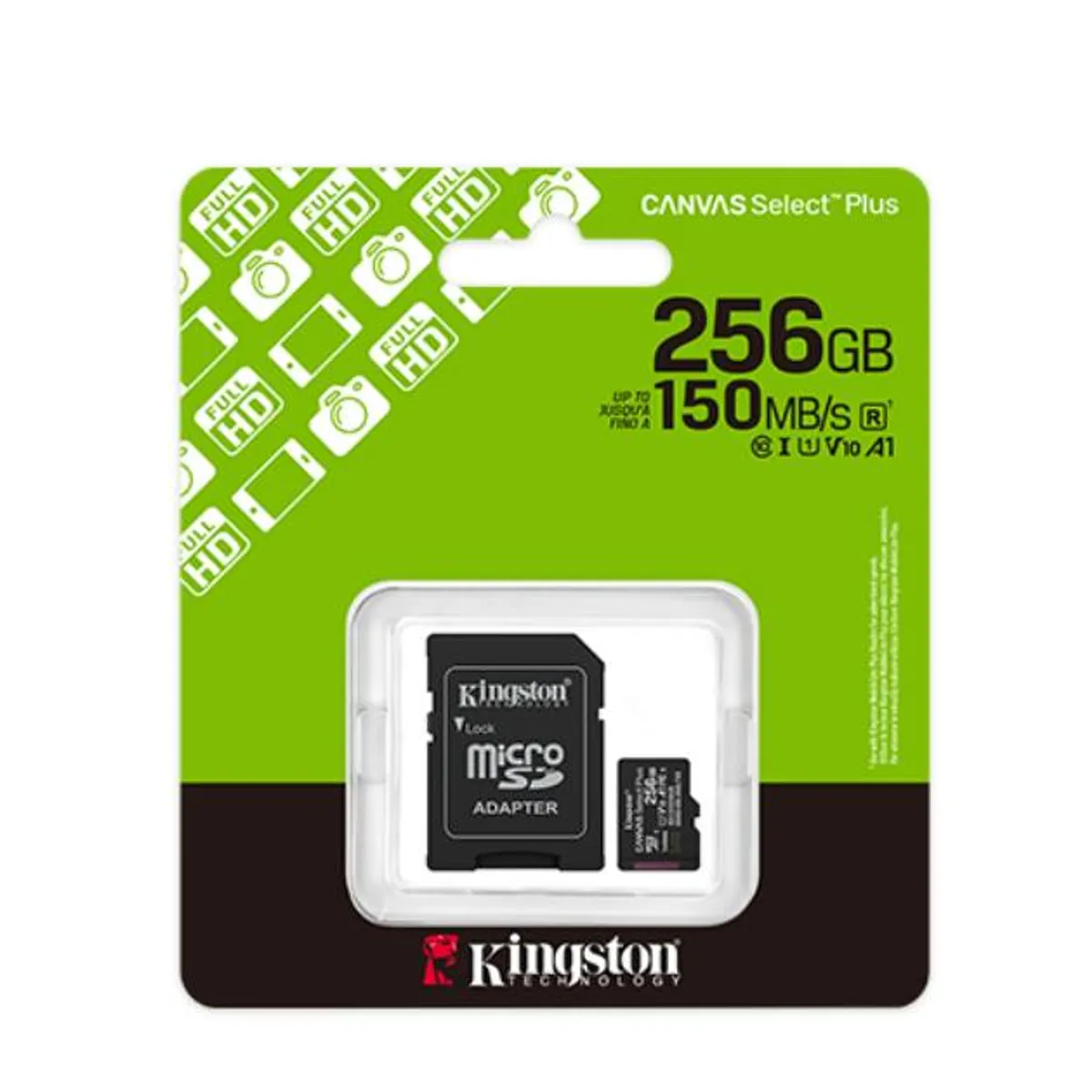 KINGSTON - MEMORIA KINGSTON MICRO SD 256GB 150MBs V10 A1 SDCS3