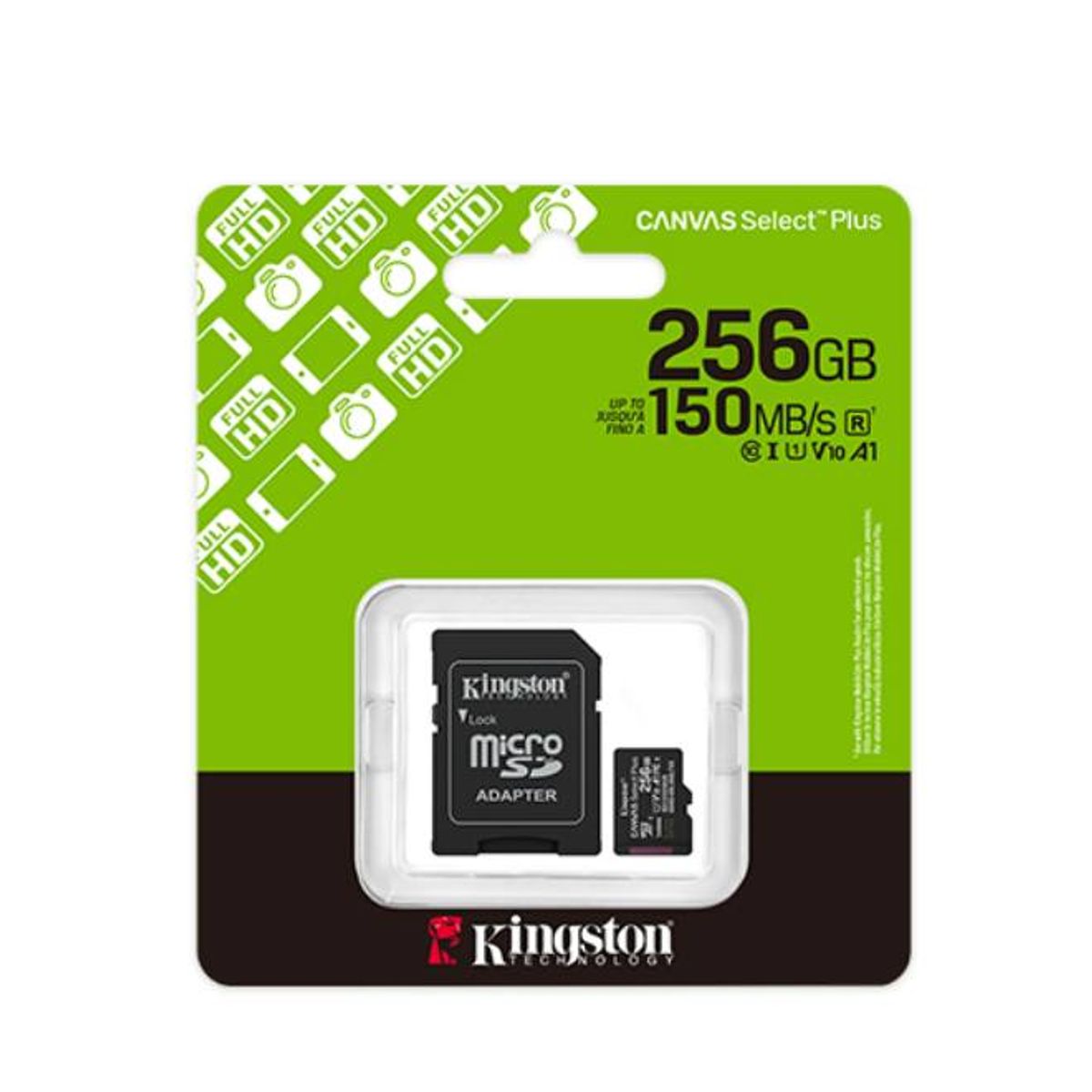 KINGSTON - MEMORIA KINGSTON MICRO SD 256GB 150MBs V10 A1 SDCS3