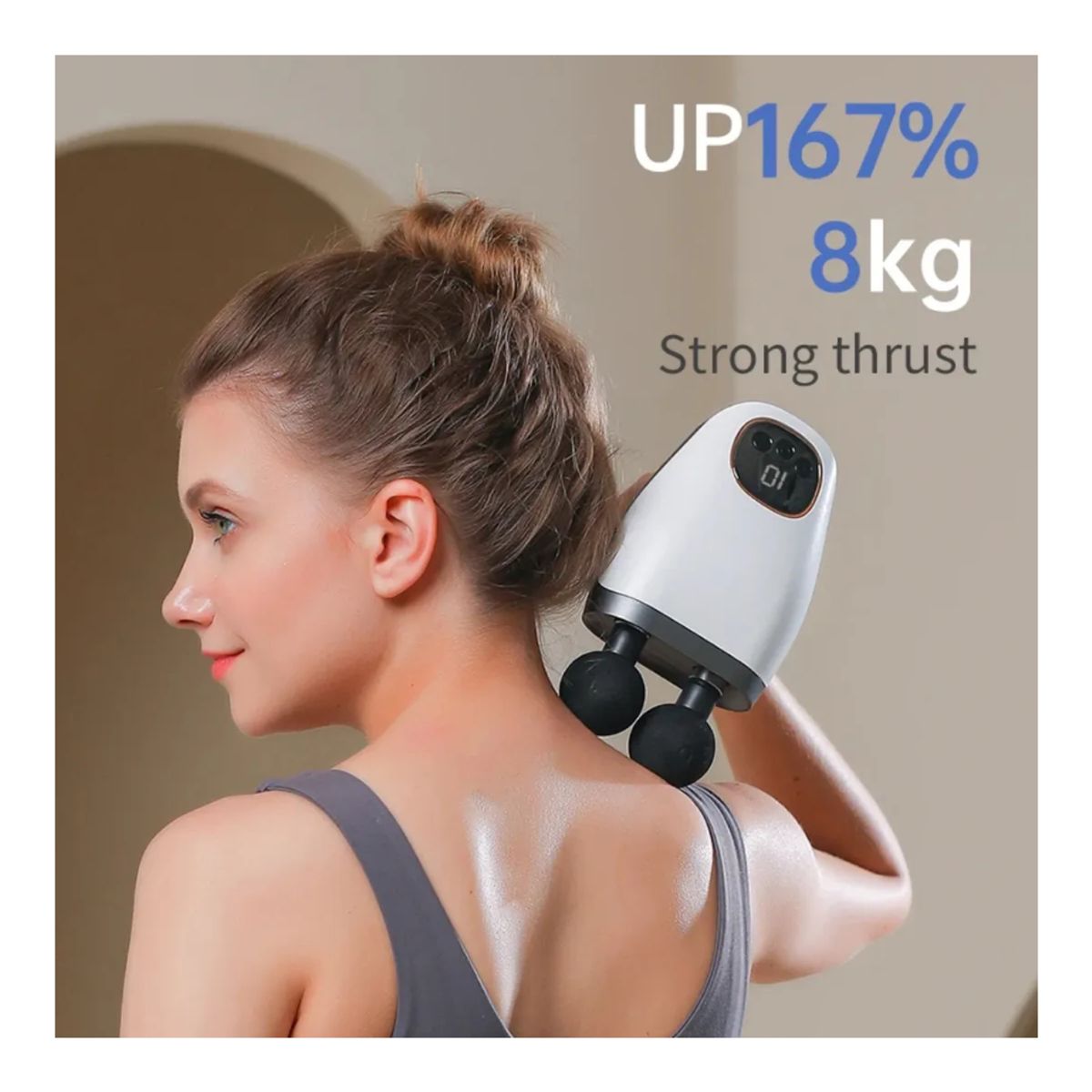 GENERICO - Masajeador De Cuello Doble Cabezal