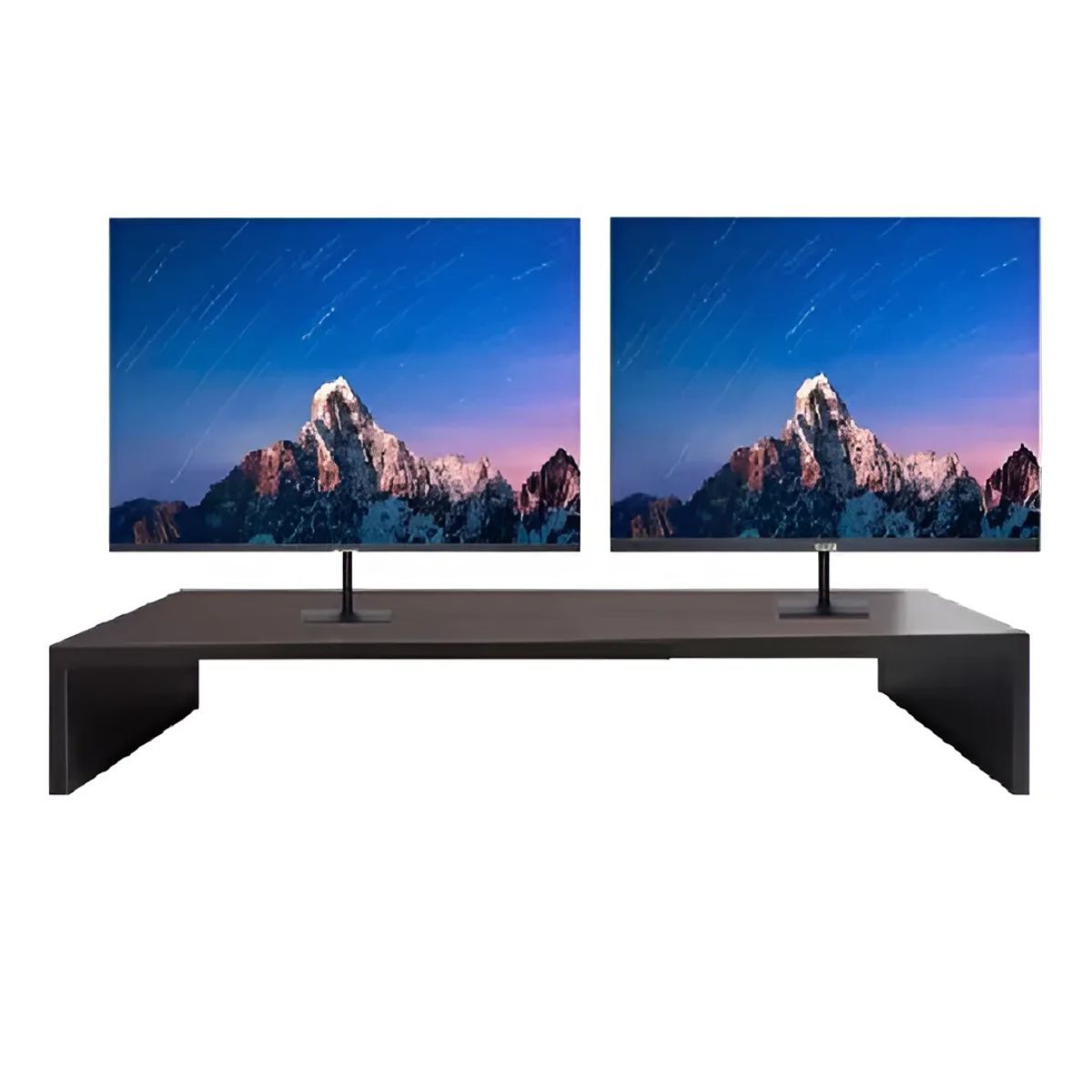 GENERICO - Elevador Monitor, Soporte De Pantalla Pc, 2 Monitores