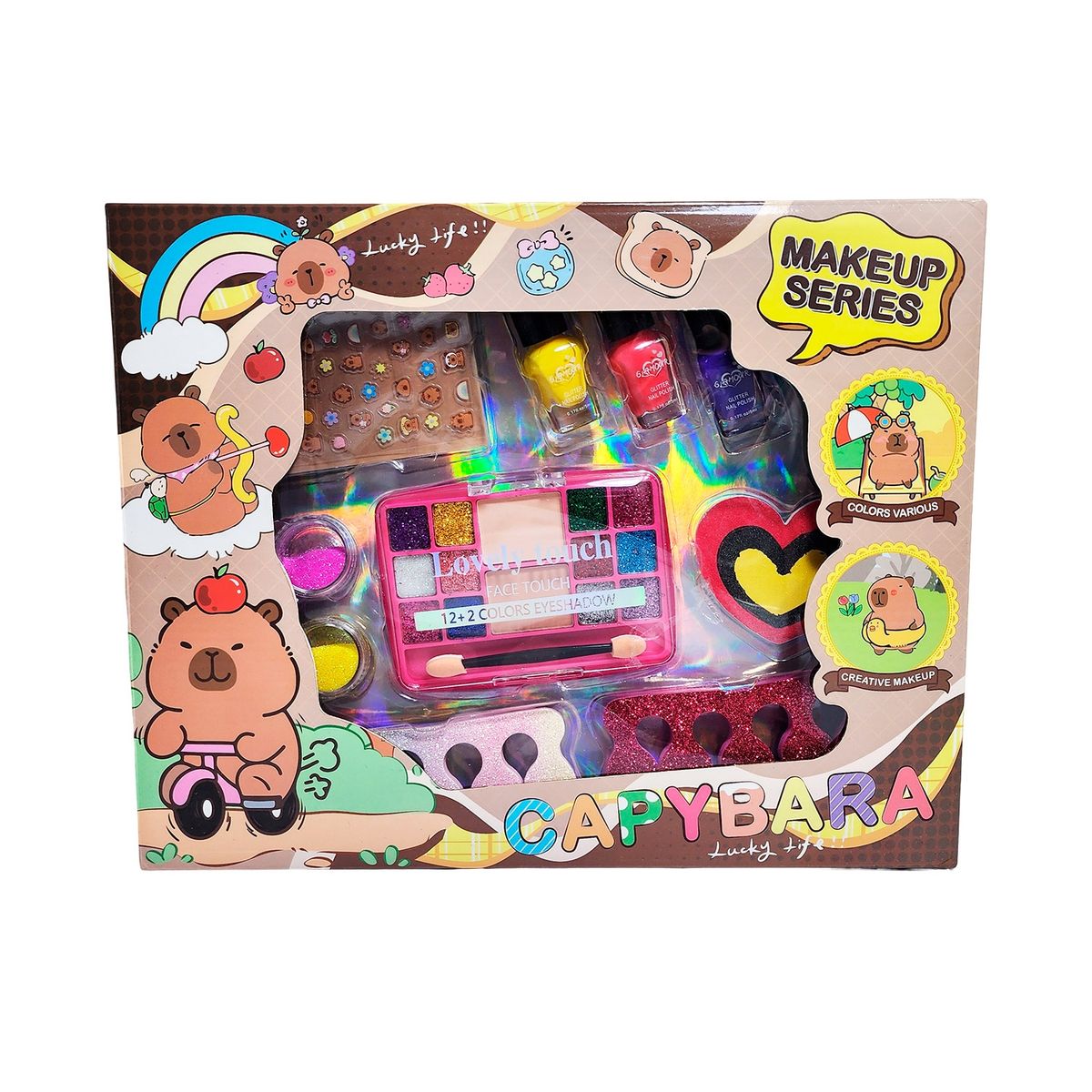 GENERICO - Kit De Manicure Maquillaje Capibara Juguete Niña Interactivo