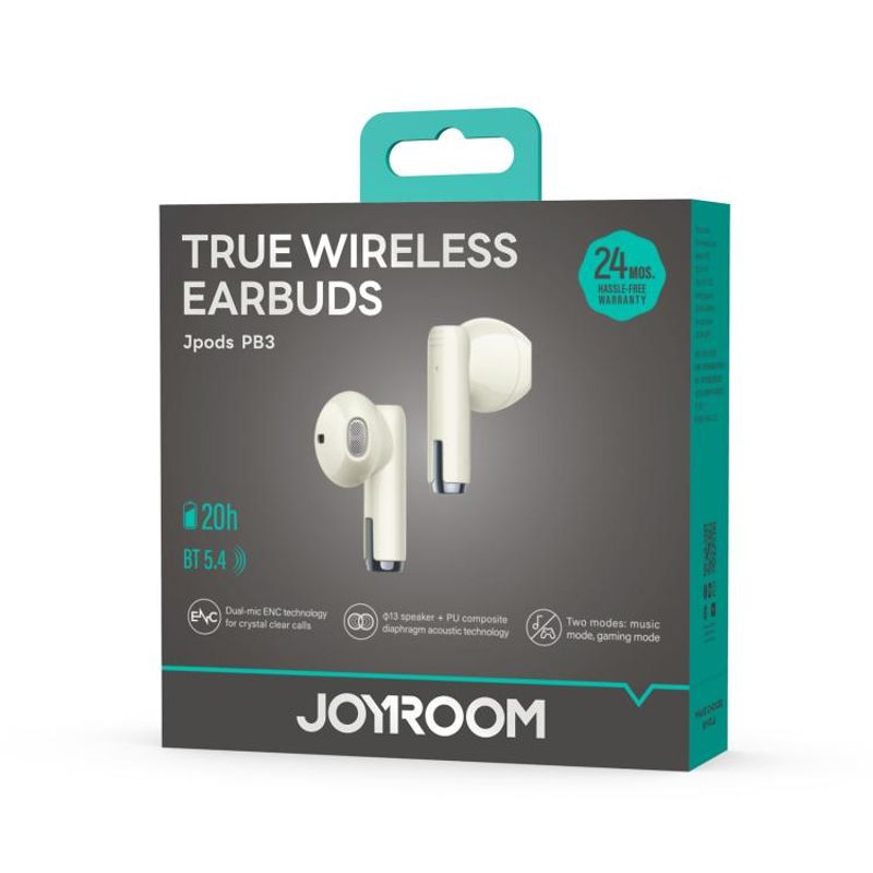 GENERAL - Joyroom Jpods JR-PB3 Auriculares True Wireless Batería 6h