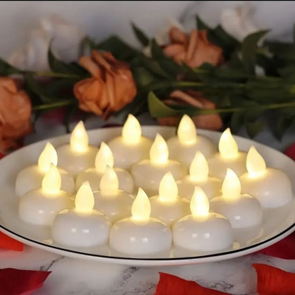 IKSA - Set x24 Velas LED Sumergibles y Flotantes