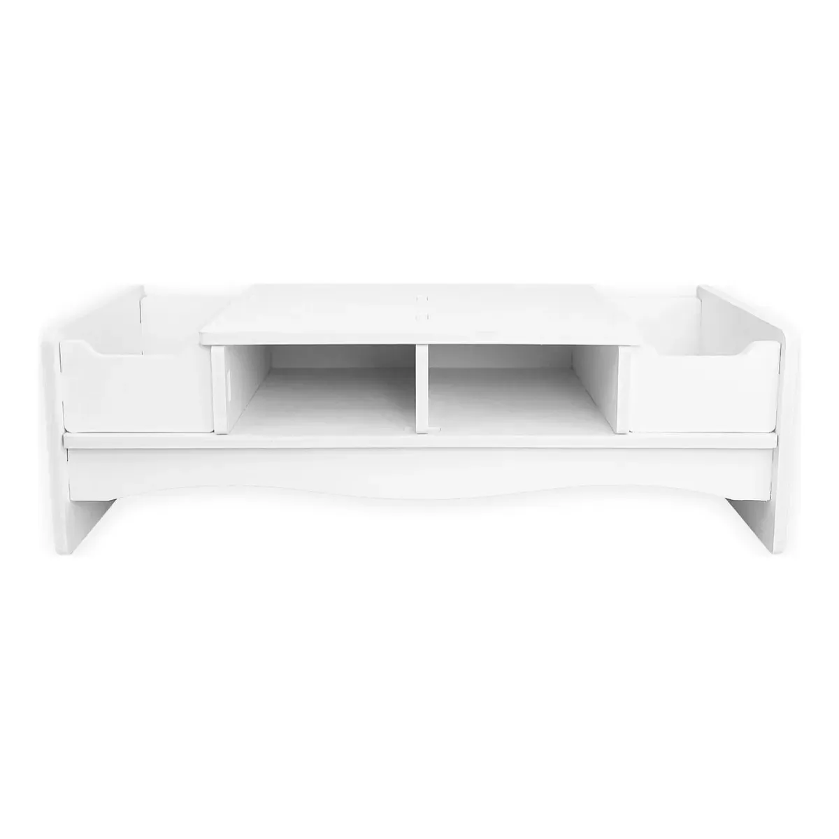 GENERICO - Organizador Niubo Escritorio Estante Monitor Mdf Blanco