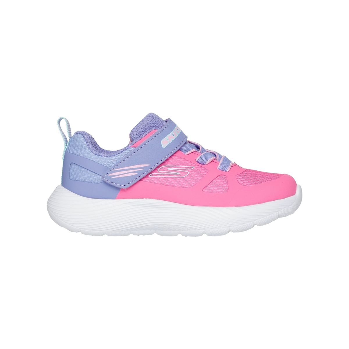 SKECHERS - Tenis Skechers Niña Dyna-Lite Velcro Color Fucsia Lila