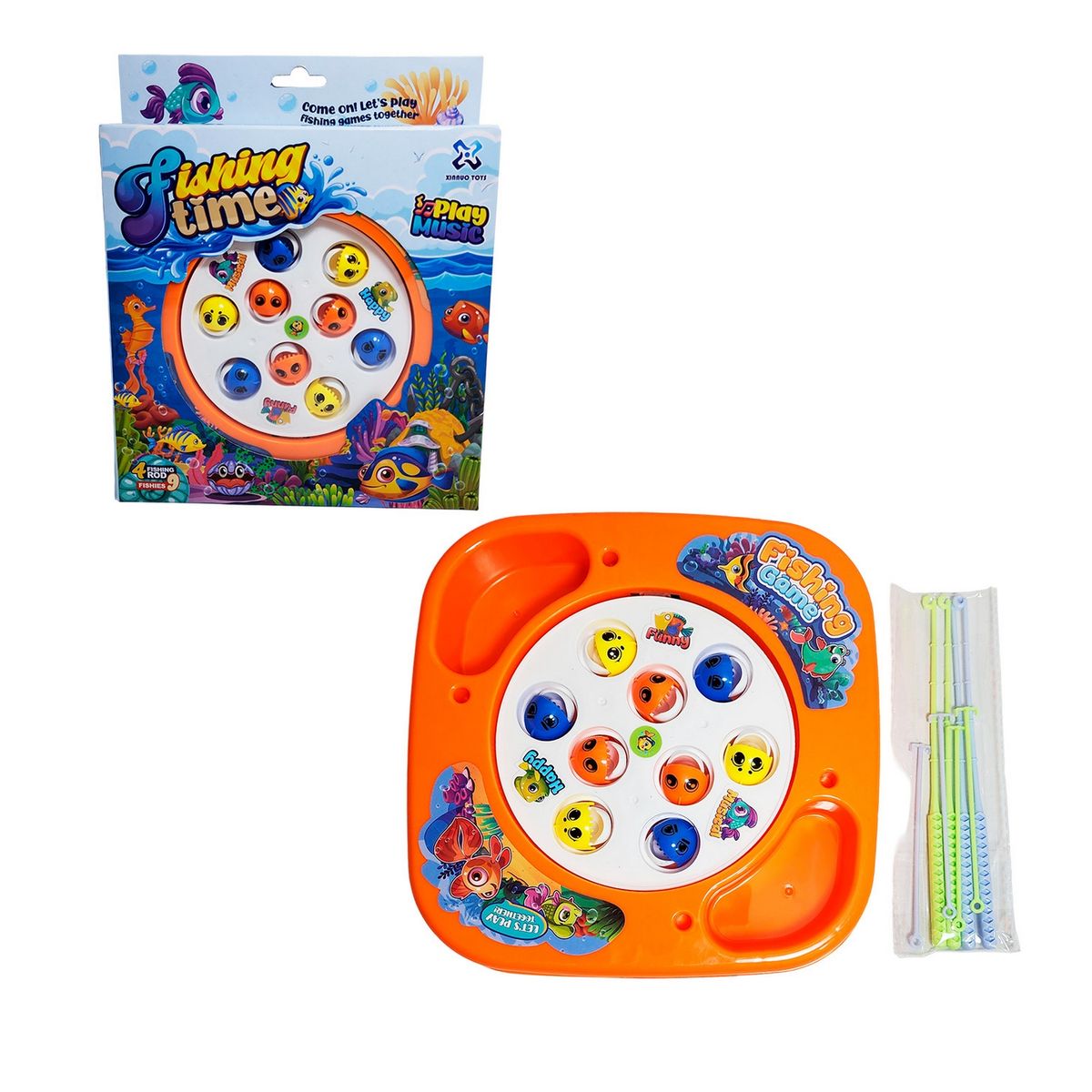 GENERICO - Juego De Pesca Juguete Giratorio Niños Fishing + Bateria