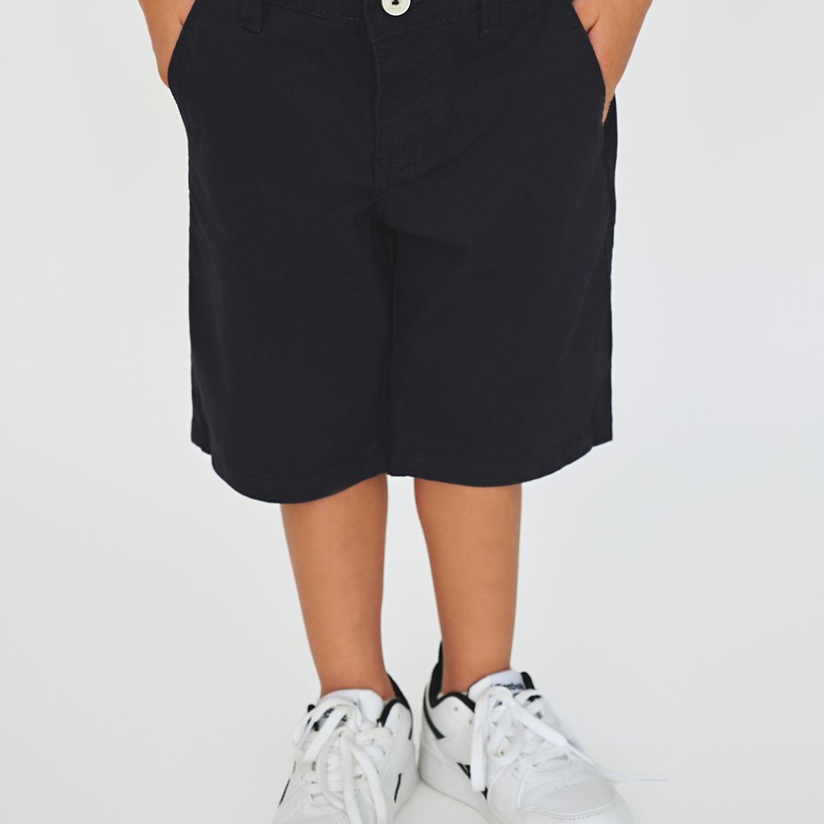 GENERICO - BERMUDA DE DRIL NIÑO AZUL OSCURO