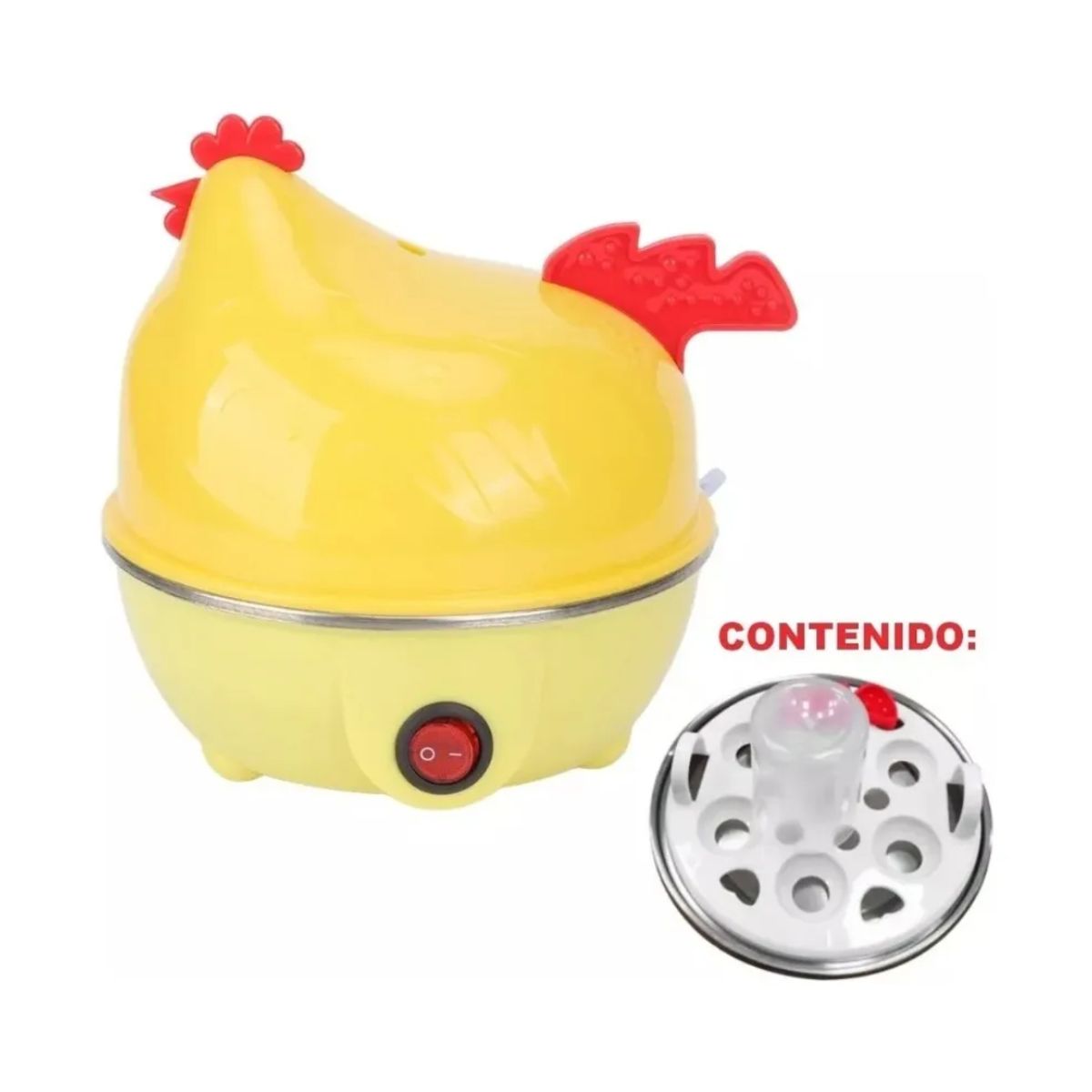 GENERICO - Hervidor Eléctrico De 7 Huevos Gallina