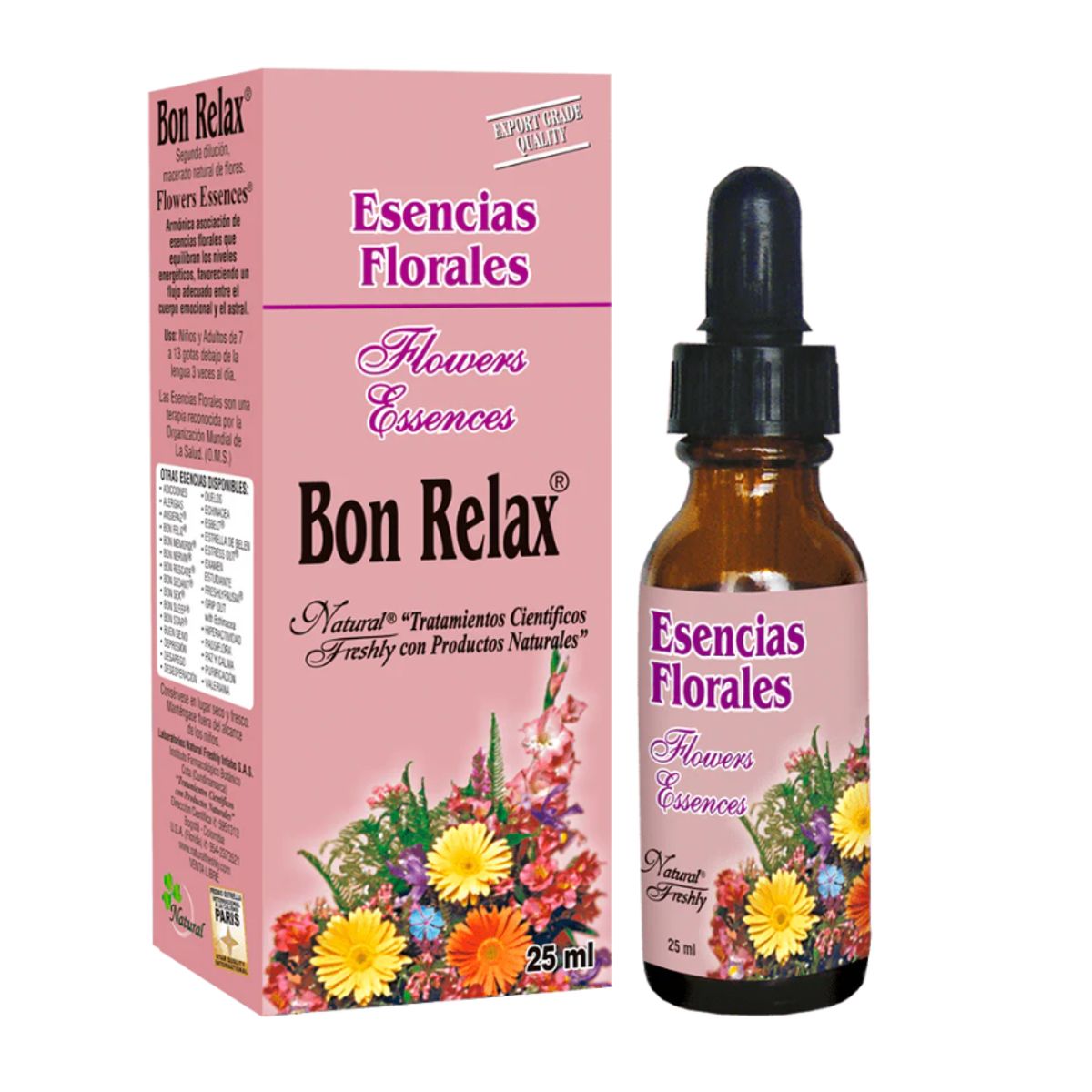 NATURAL FRESHLY - ALIMENTO CON  MINERALES Y VITAMINAS X 25 ML./ BON RELAX