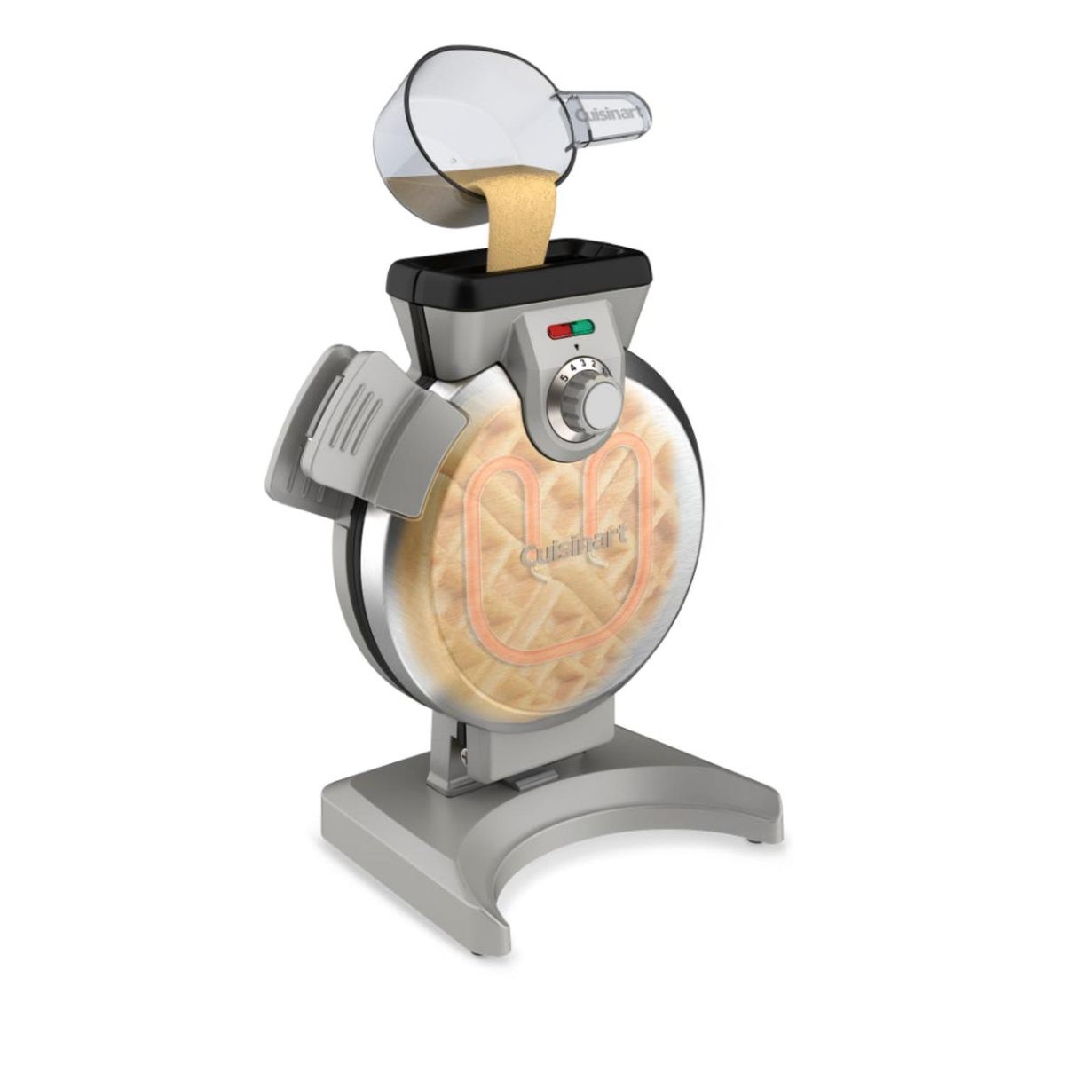 CUISINART - Waflera Vertical Cuisinart WAF-V100C Waffles Burbujas Belgas