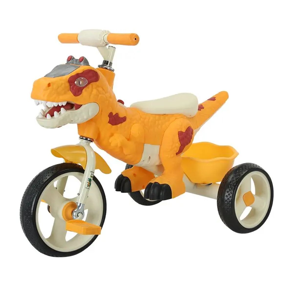 KIDSHOP - Triciclo Bicicleta Dinosaurio Con Música Y Cesta TR-064-SA