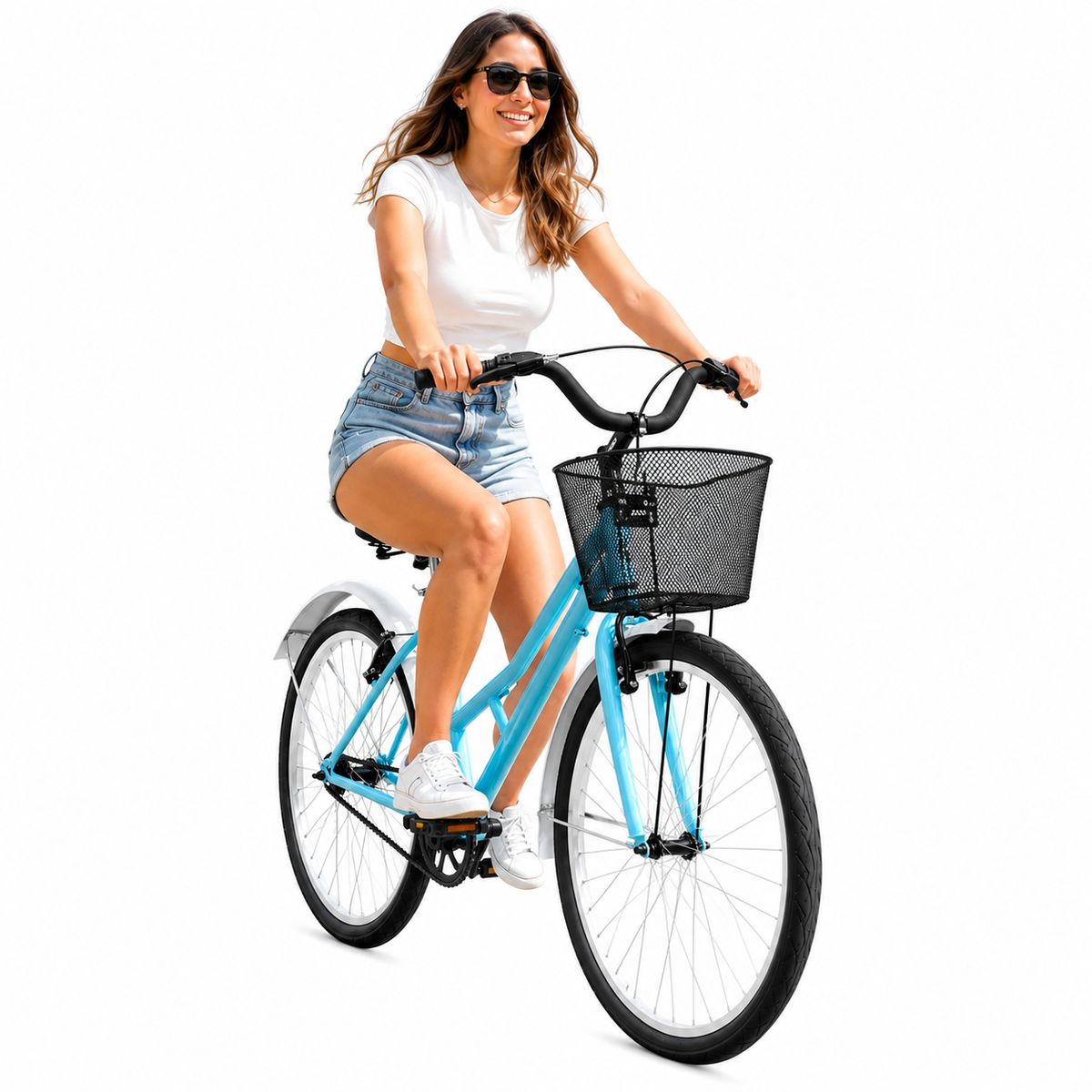 SFORZO - Bicicleta Playera Dama Rin 26 Sin Cambios