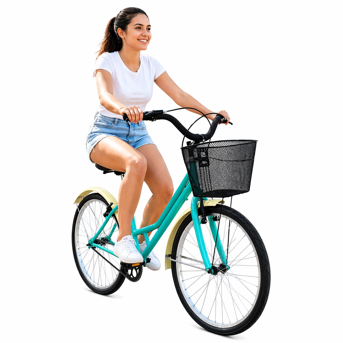 SFORZO - Bicicleta Playera Dama Rin 26 Sin Cambios